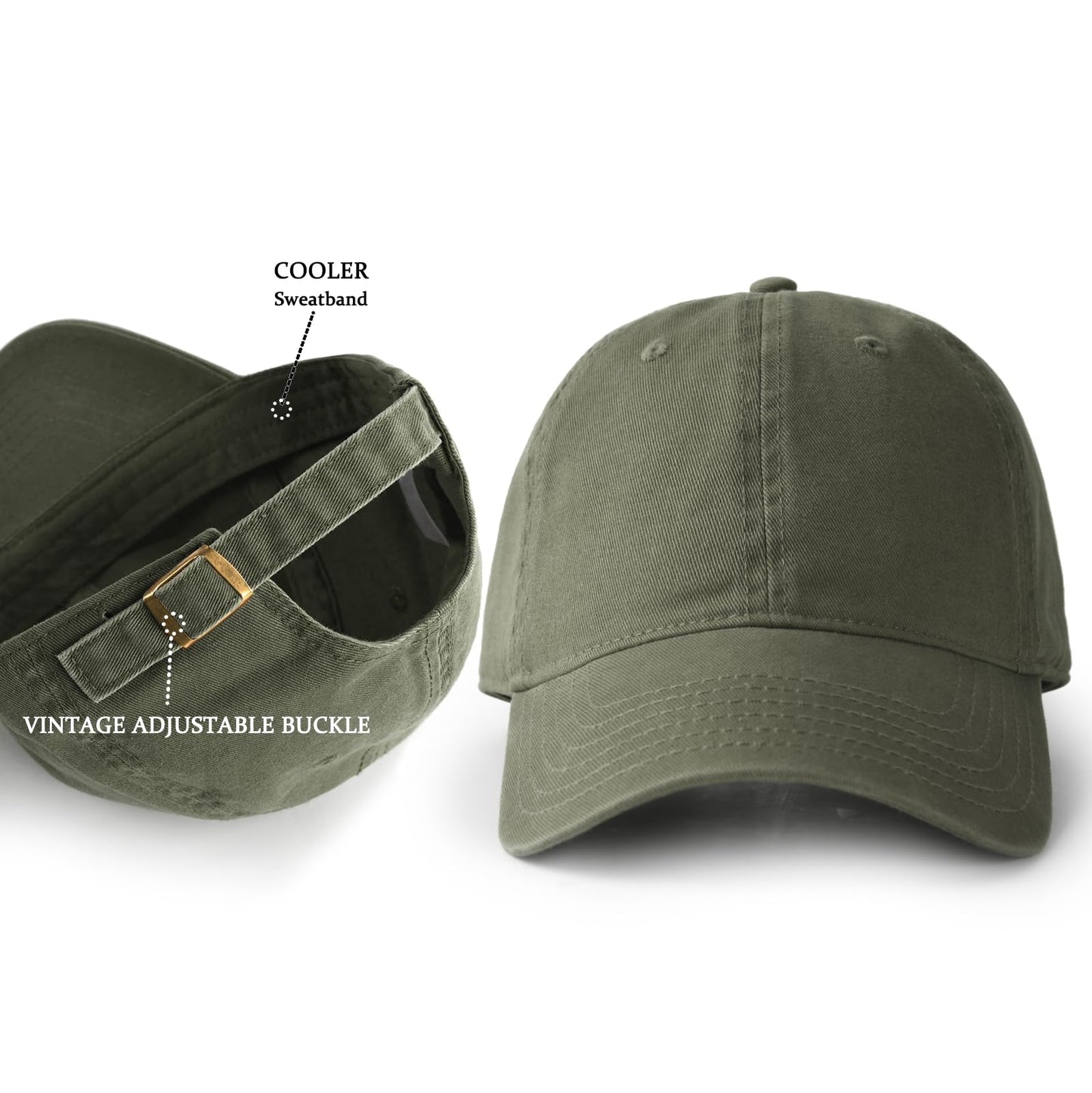 FURTALK Unisex Vintage Basecap Herren und Damen Baumwolle Cap Verstellbare Baseball Cap