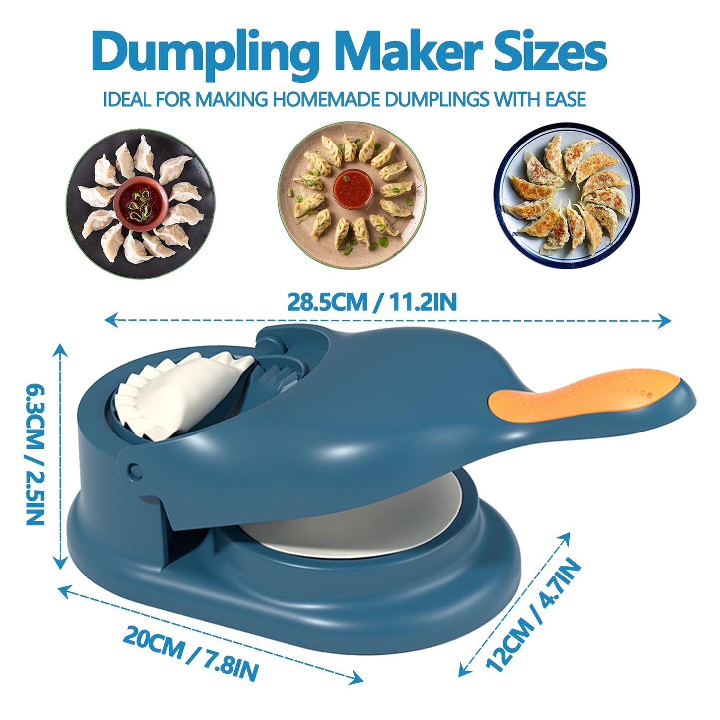 Dumpling Maker, Pelmeni maker, 2 in 1 Teigtaschenformer, Gyoza Maker,Maultaschen Former, DIY Knödel Skin Maker für Dumpling, Ravioli, Machen