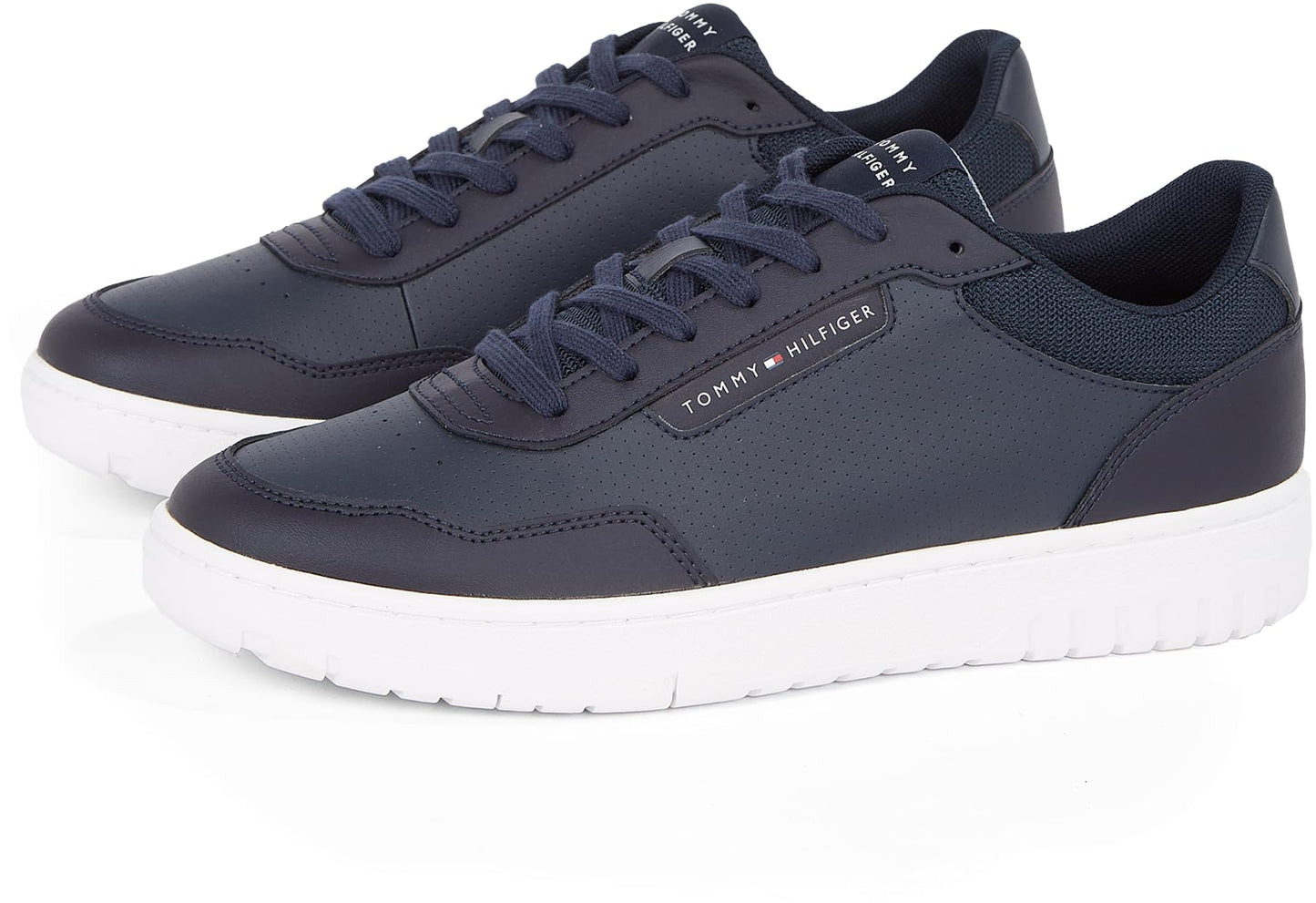 TOMMY HILFIGER Men’s Leather Low Top Sneakers