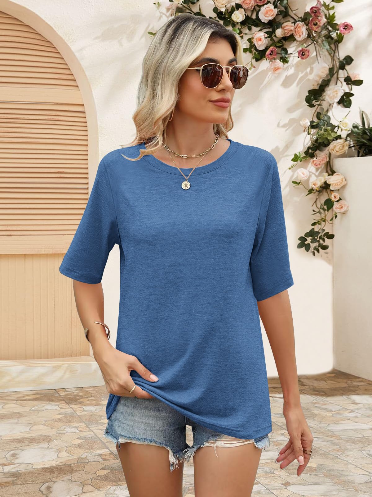 Minetom Women’s Half Sleeve T-Shirt