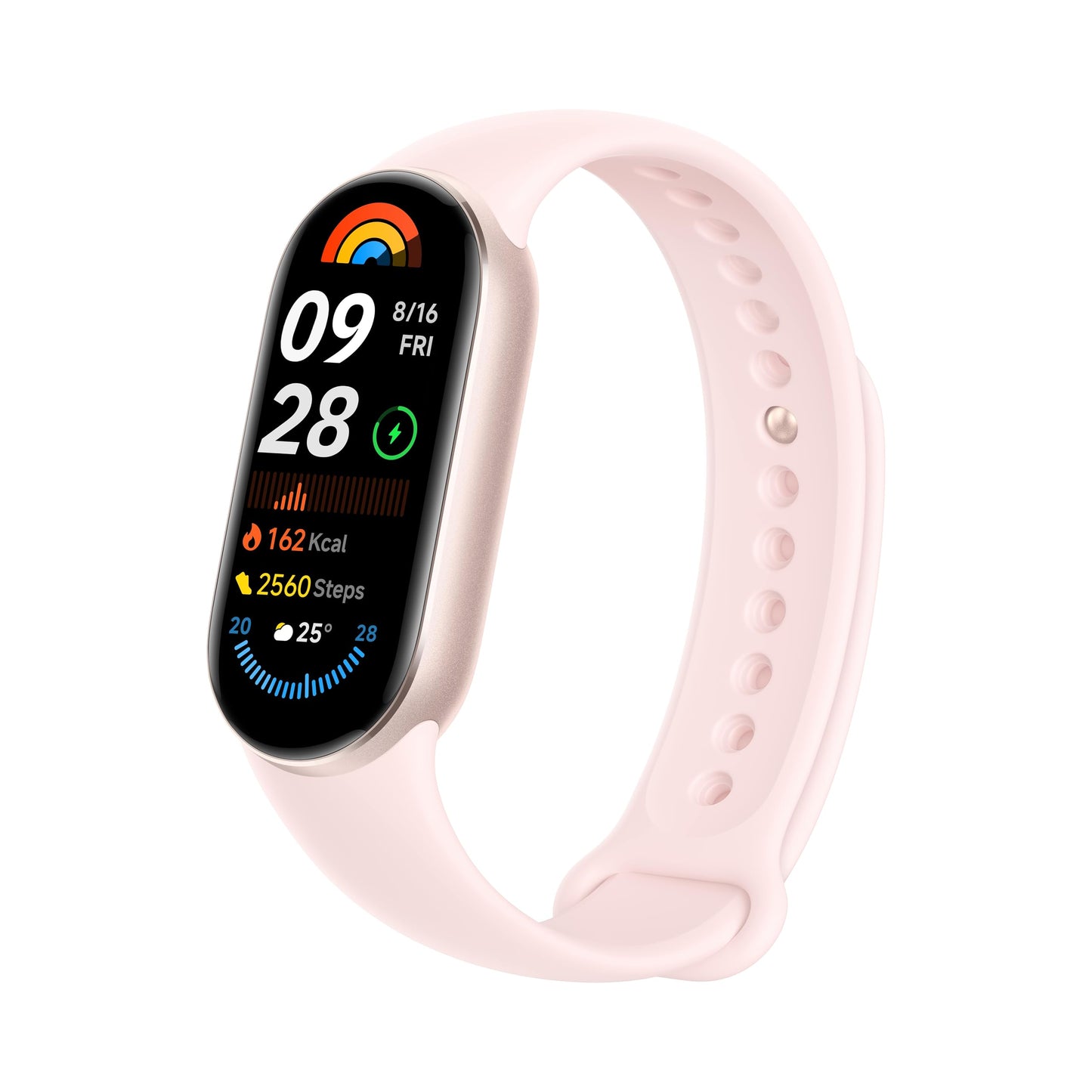 Xiaomi Smart Band 9 Fitness Tracker, AMOLED Display with 1200 Nits, Sp02 Tracking, Sleep and Heart Rate Monitor, Notifications, 5ATM Waterproof, Mi Fit App, Glacier Silver