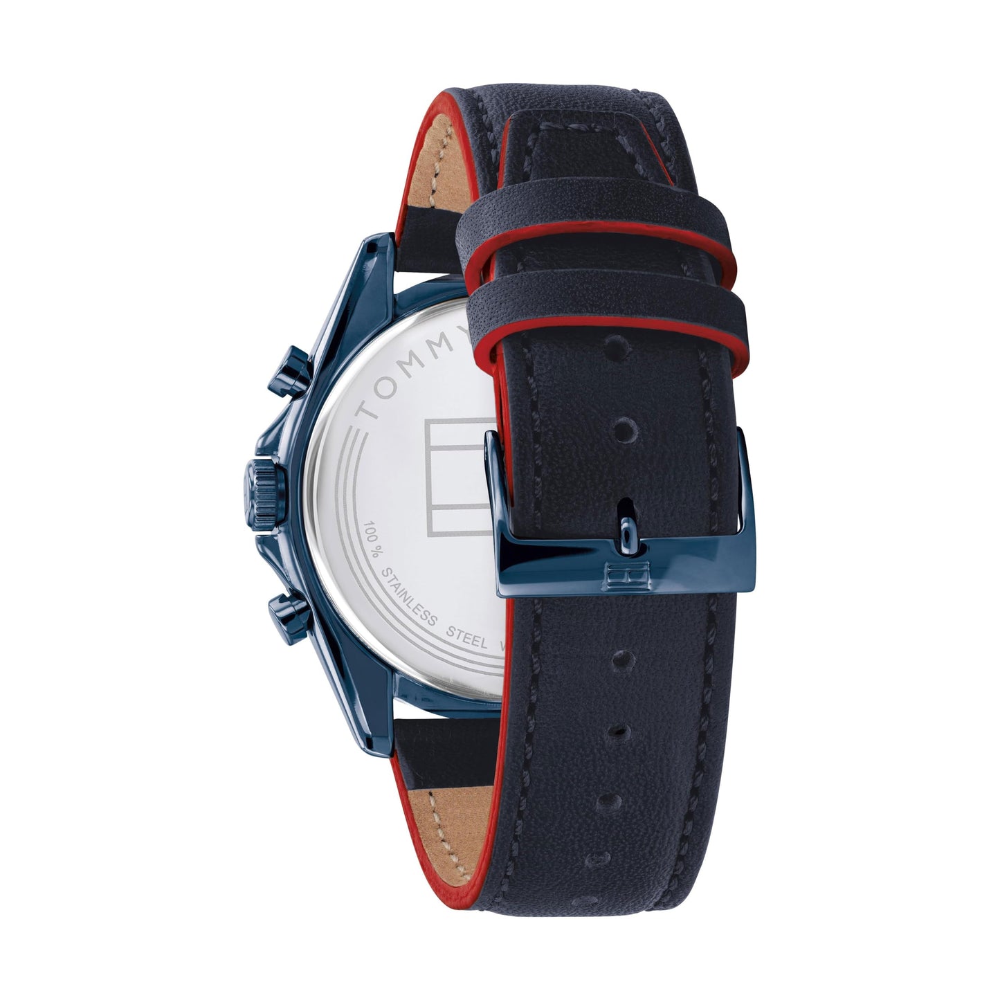 Tommy Hilfiger Multi Zifferblatt Quarz Uhr für Herren mit Edelstahl-und Lederarmband