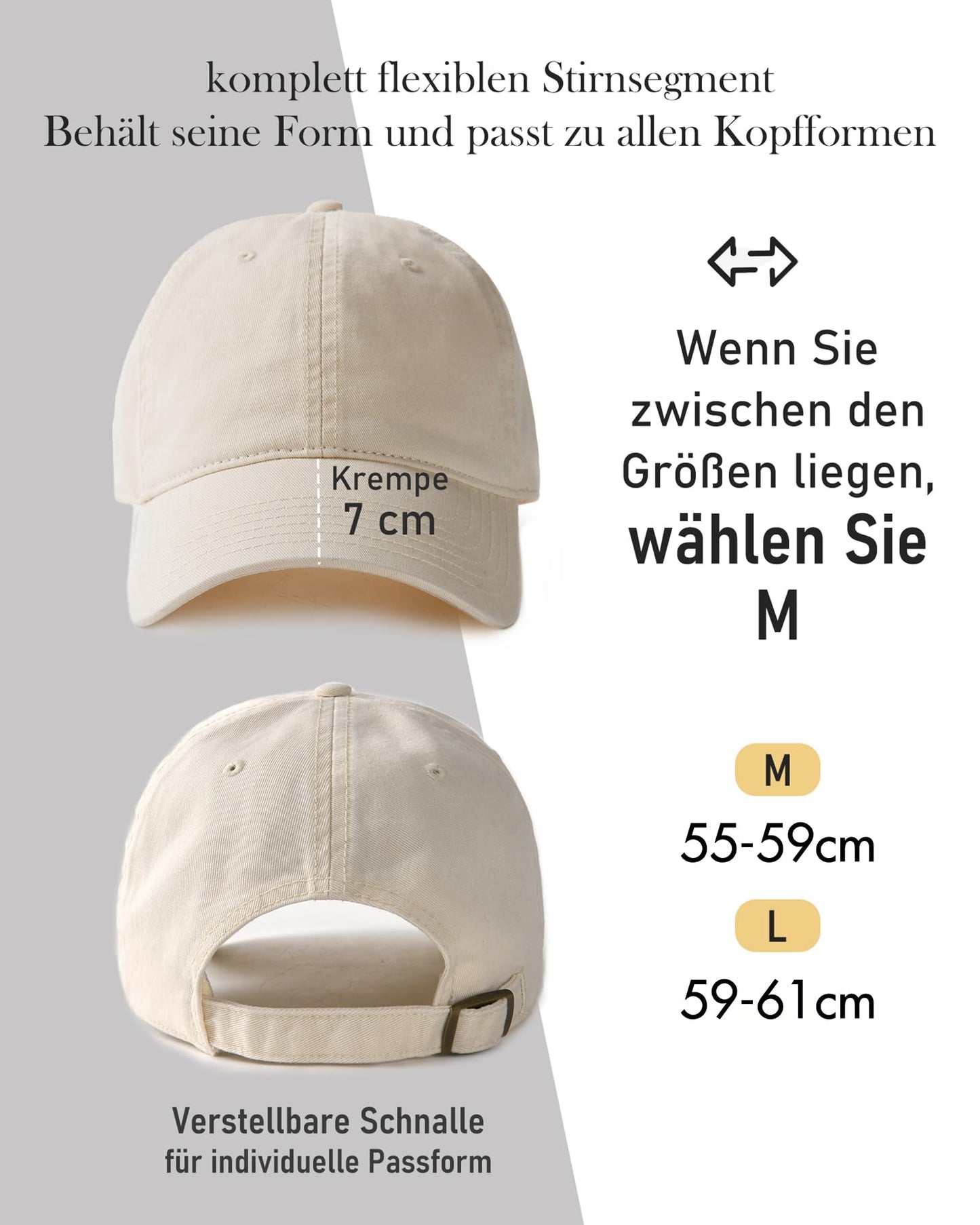 FURTALK Unisex Vintage Basecap Herren und Damen Baumwolle Cap Verstellbare Baseball Cap