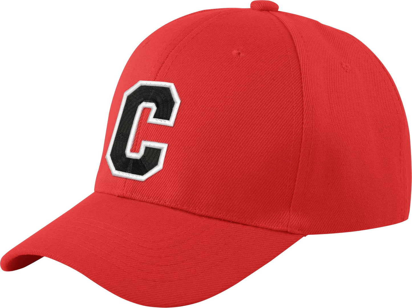 morefaz New Baseballkappe, rot, für Jungen, Mädchen, Kinder, Mütze, Unisex, A-Z, Alphabet