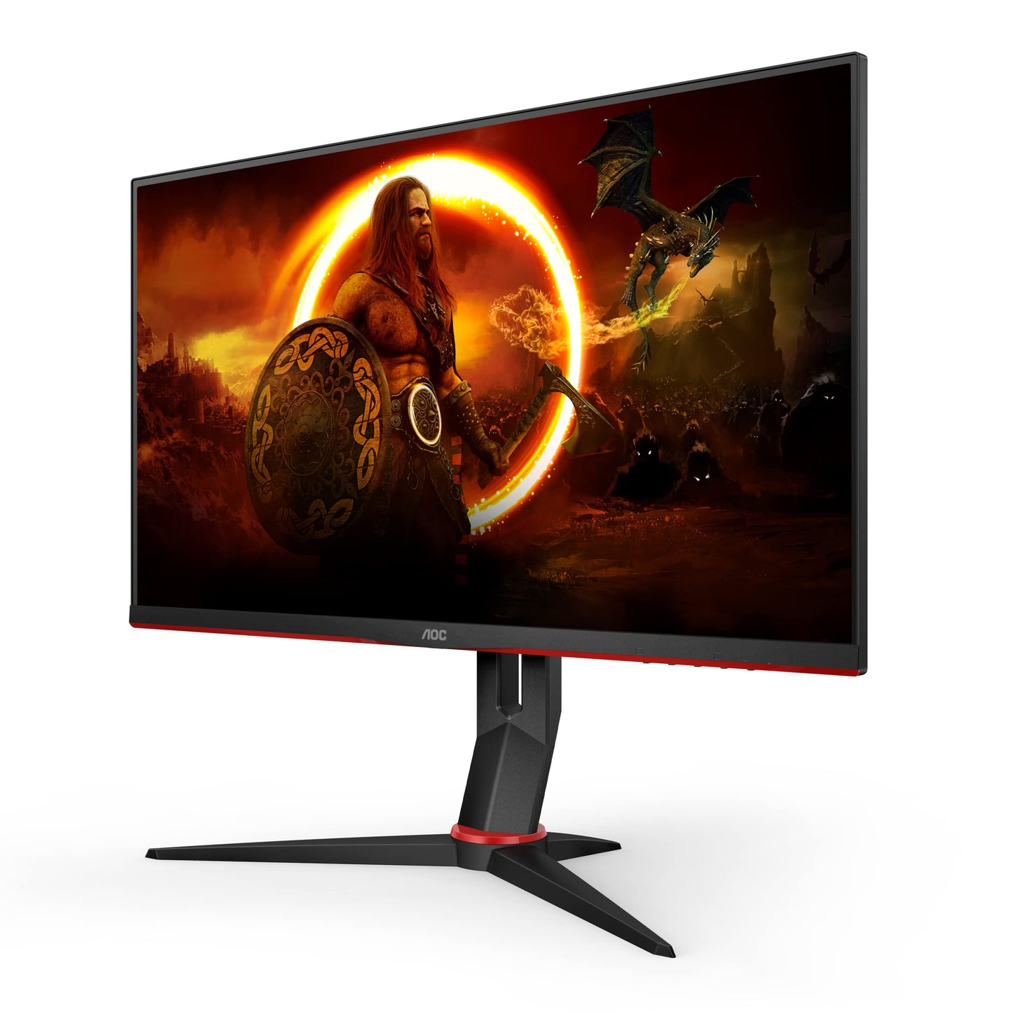 AOC Gaming CU34G2XPD – 34-Zoll-WQHD-Curved-Monitor, 180 Hz, schnelle VA, 1 ms GTG, FreeSync Premium, HDR400, höhenverstellbarer Standfuß (3440 x 1440, HDMI, DisplayPort, USB-Hub)