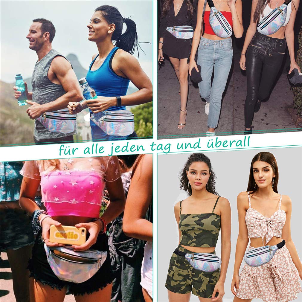 Waterproof Fashion Waist Bag – Reflective Fanny Pack