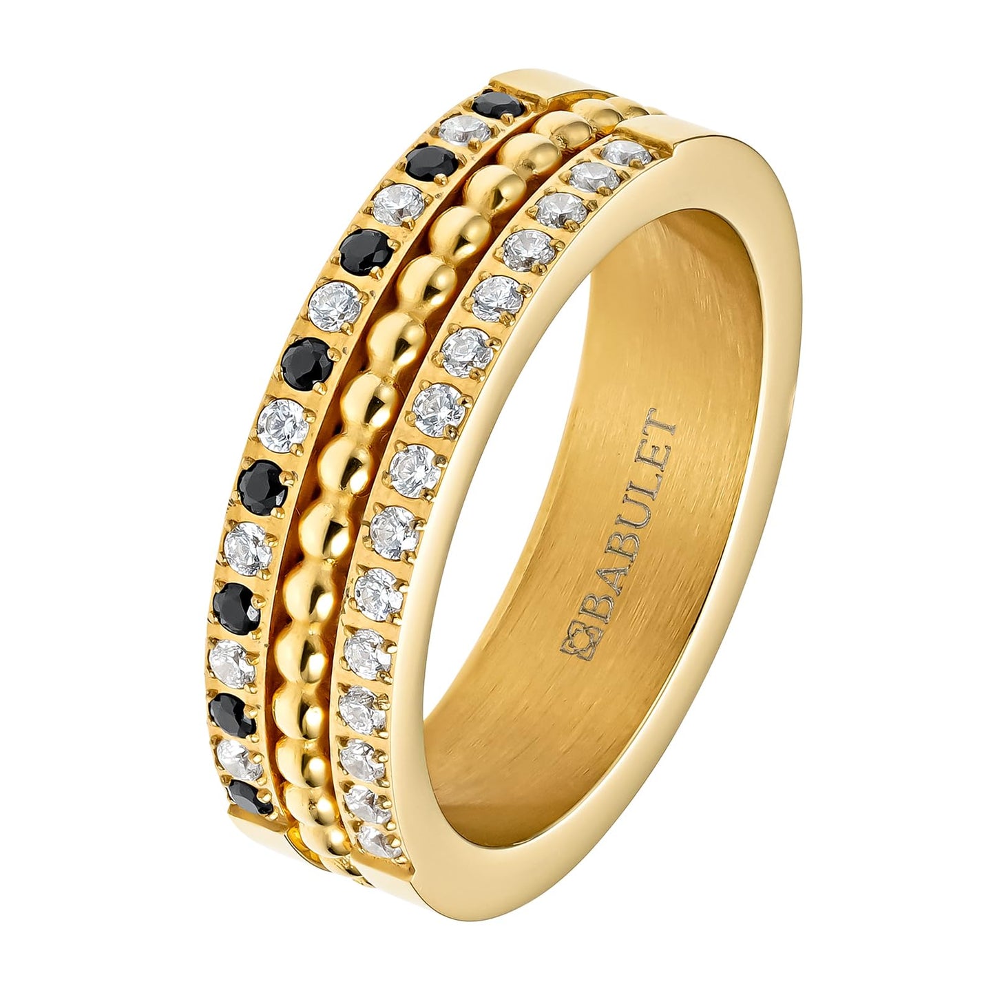 Gold Anxiety Ring for Women – Stress-Relief Spinner Ring