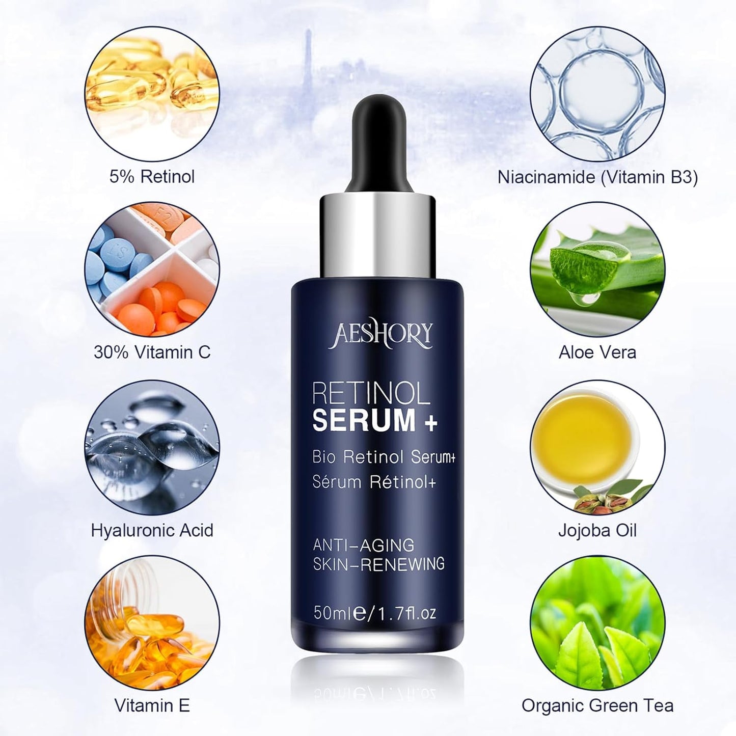 Aeshory Retinol Serum – High-Potency Anti-Aging Formula (50ml)