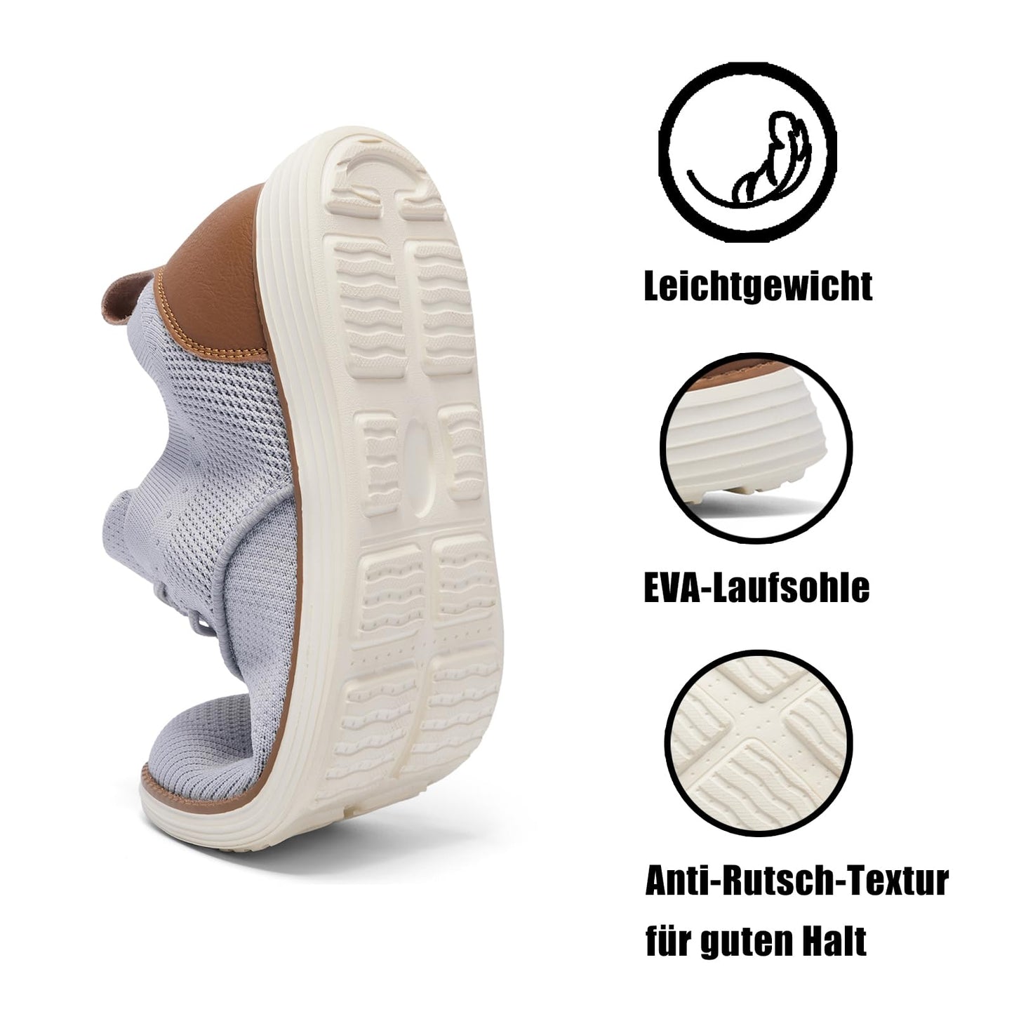 SHULOOK Men's Summer Shoes – Lightweight Breathable Walking Sneakers