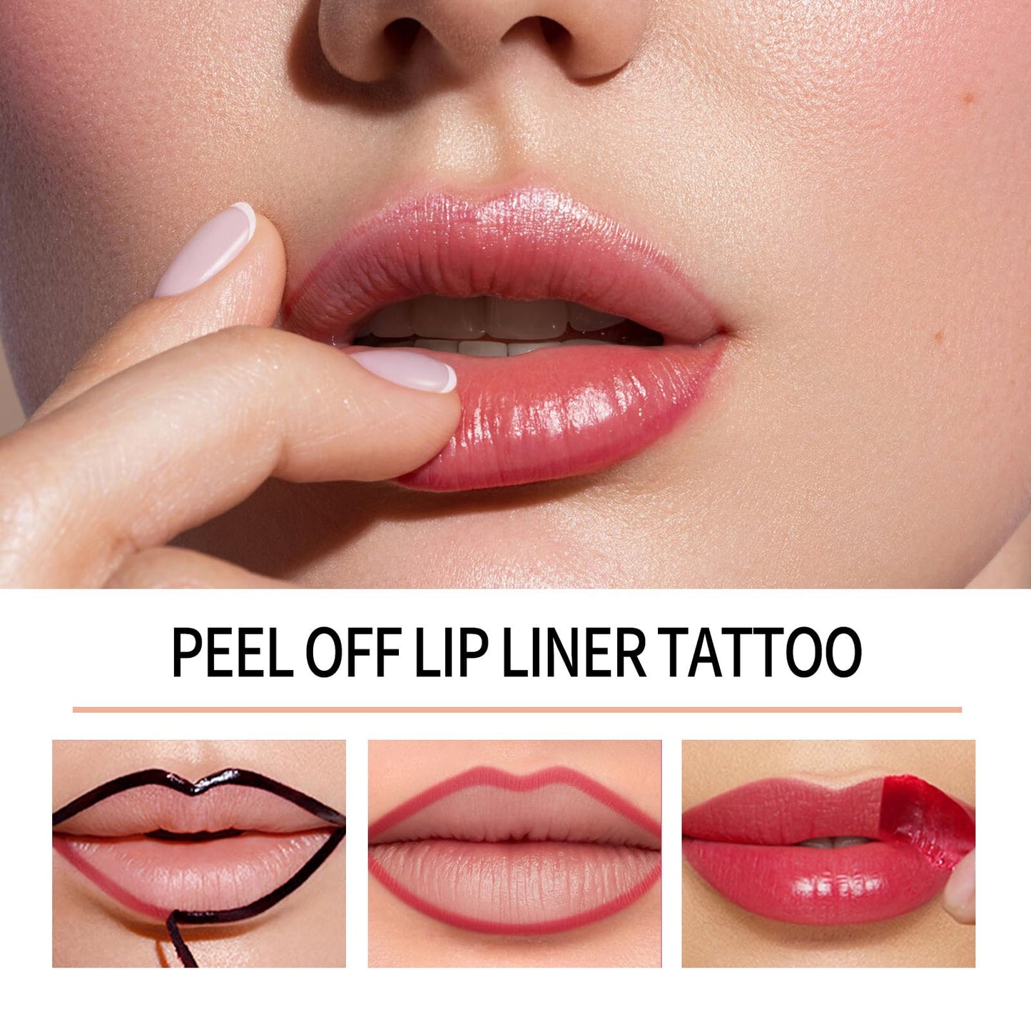 Lip Stain Peel Off Waterproof Long-Lasting Lip Tint with Matte Finish (04#)