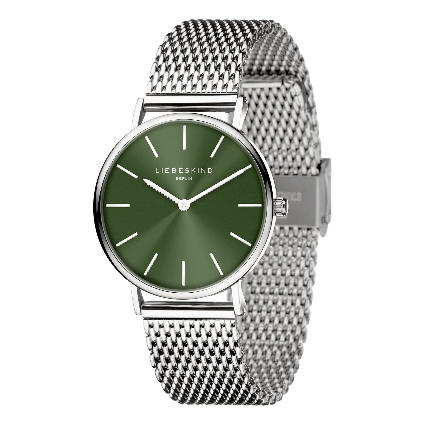 Liebeskind Berlin stainless steel watch with adjustable mesh strap