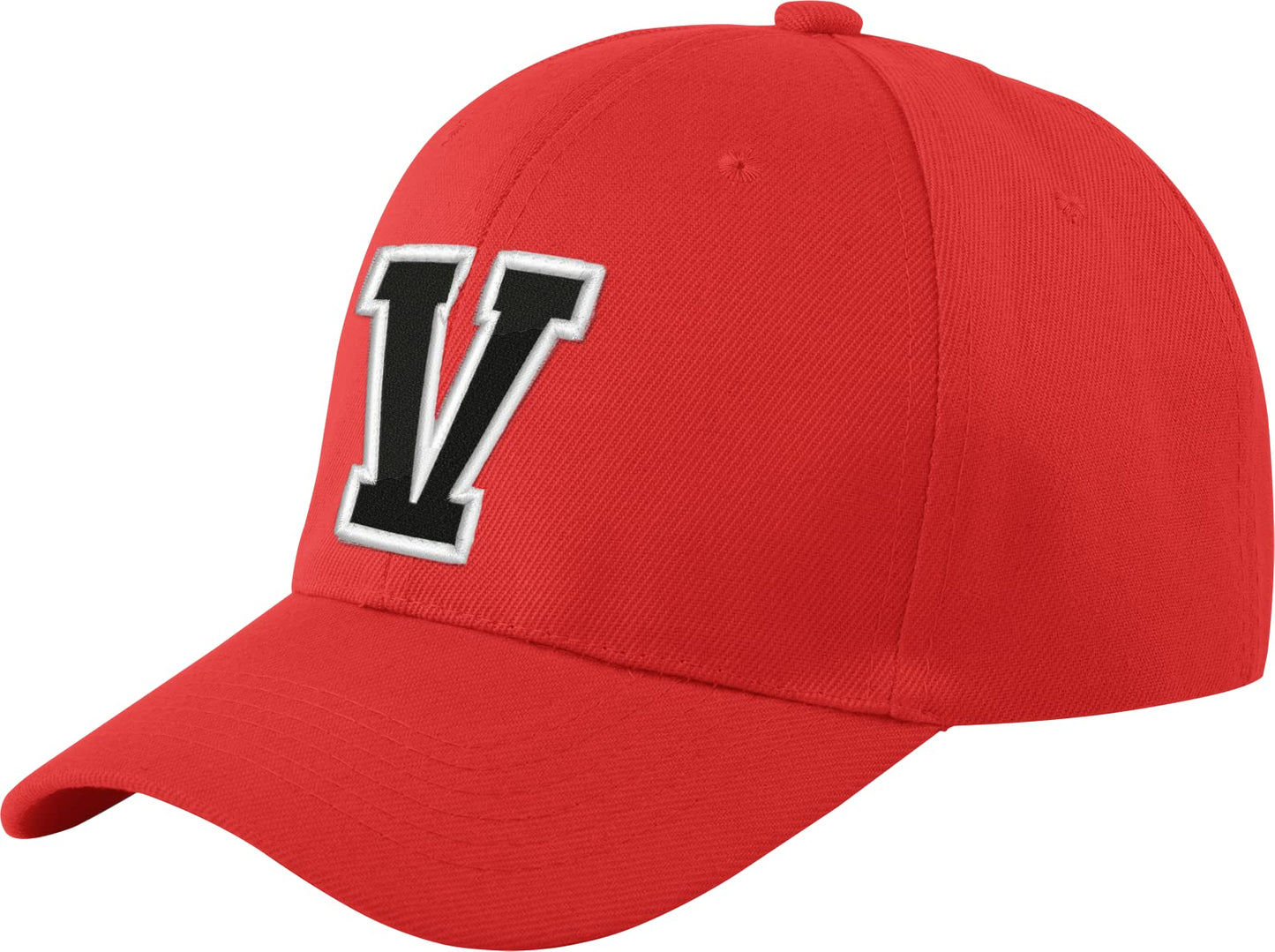 morefaz New Baseballkappe, rot, für Jungen, Mädchen, Kinder, Mütze, Unisex, A-Z, Alphabet