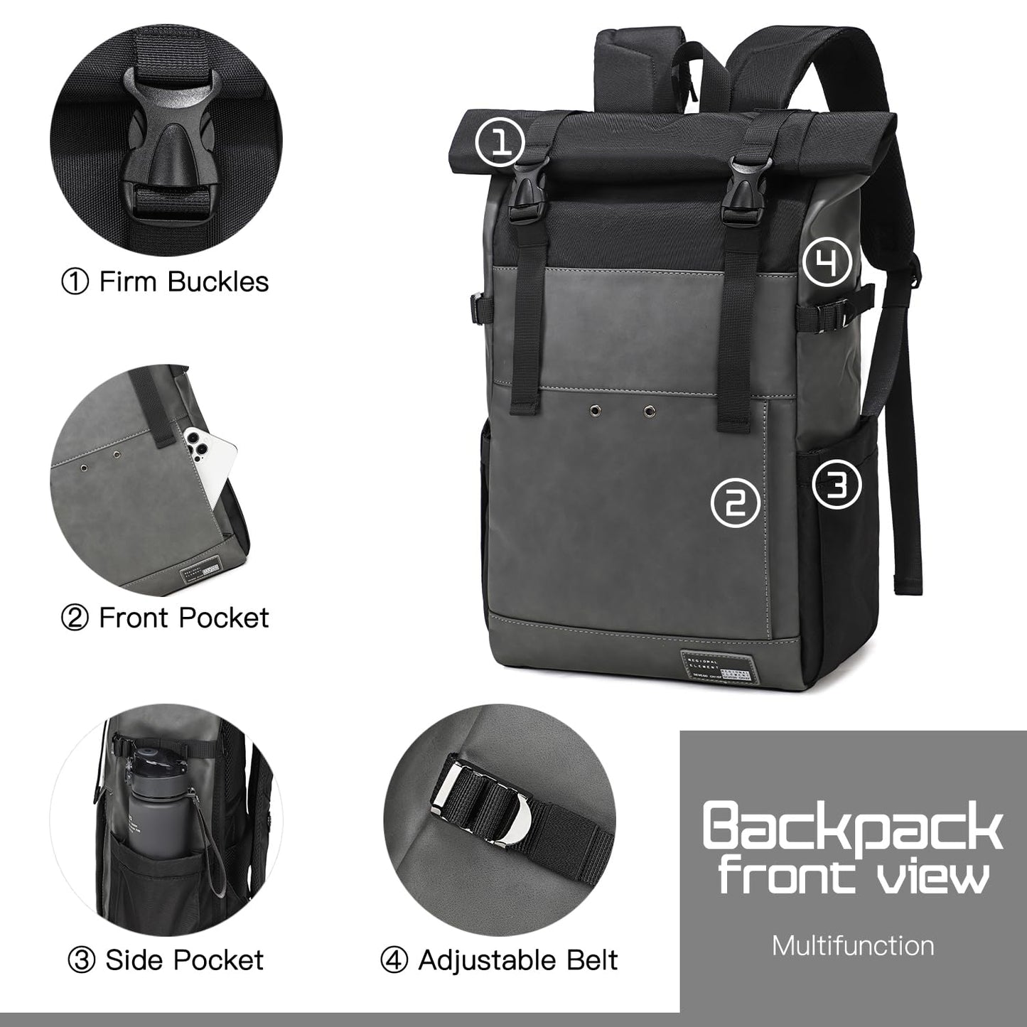 Sevego Rolltop Laptop Backpack 25–30L