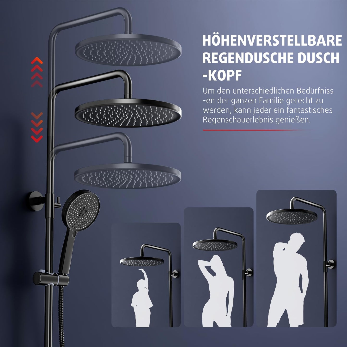 Rainsworth Thermostatic Shower System Round Rain Shower Set