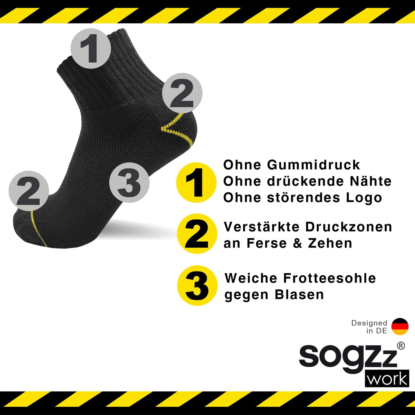 Work Quarter Socks for Men – 6-12 Pairs