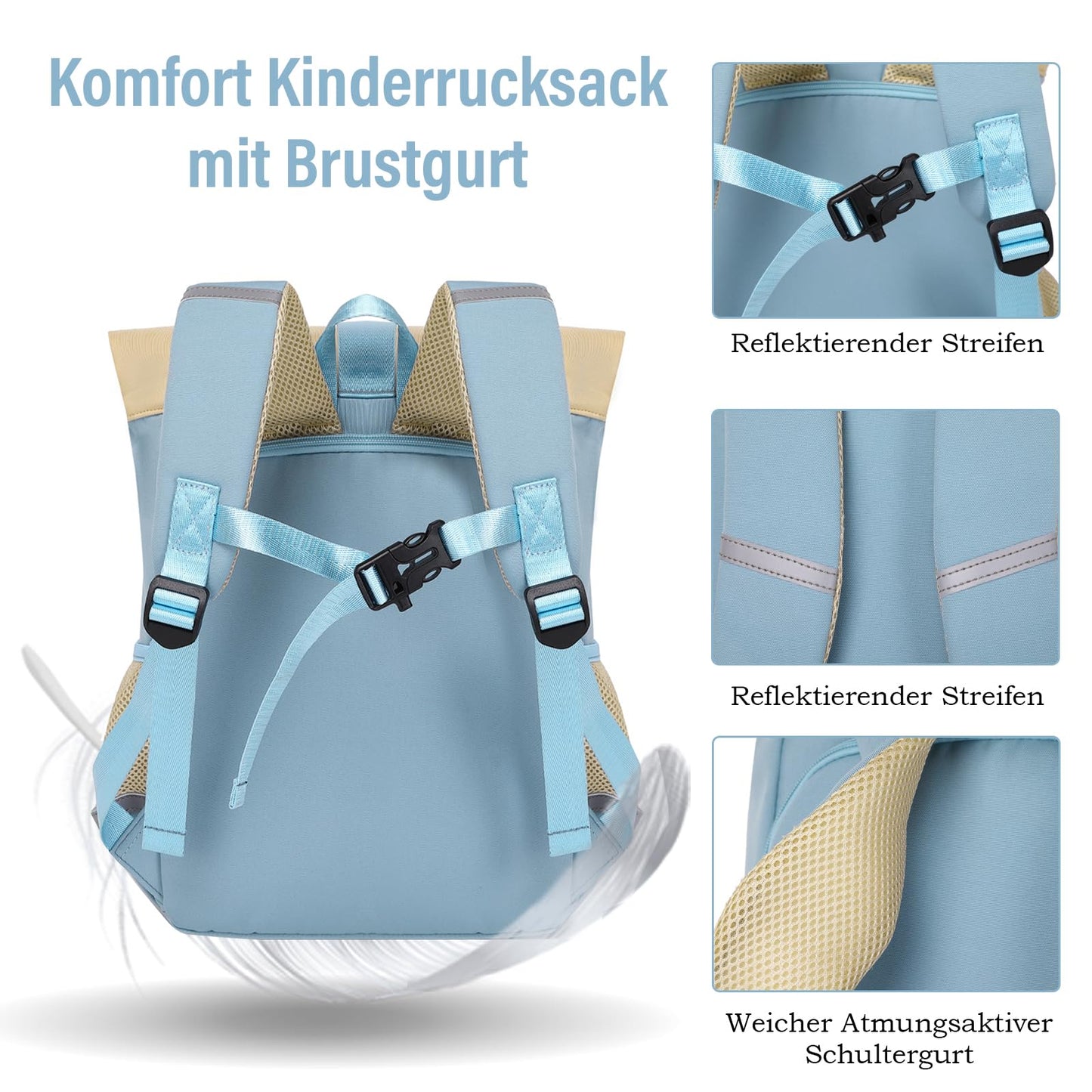 Travistar Rolltop Kids Backpack for Girls