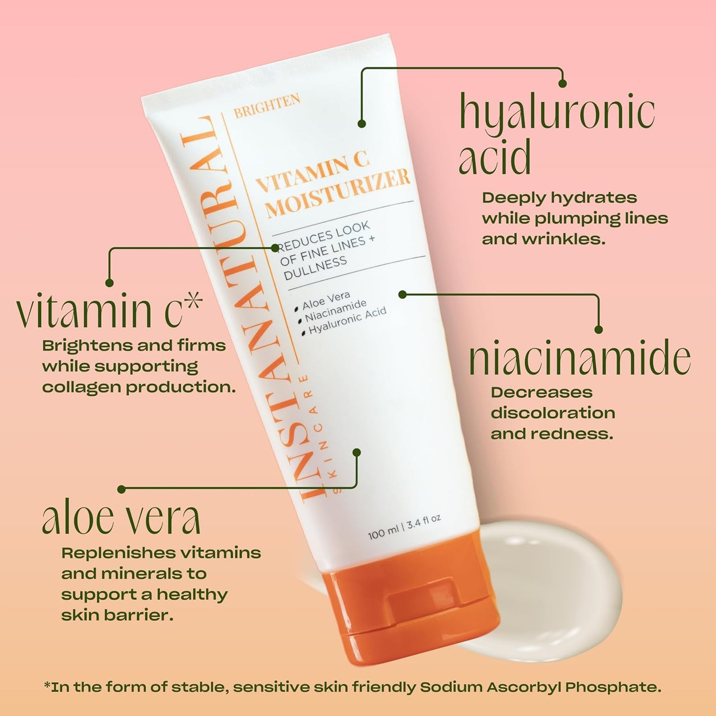InstaNatural Vitamin C Moisturizer – Hydrating & Anti-Aging Lotion
