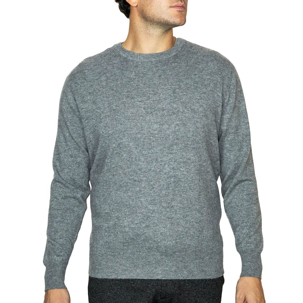 Lona Scott Men’s Cashmere Sweater – Classic Crew Neck