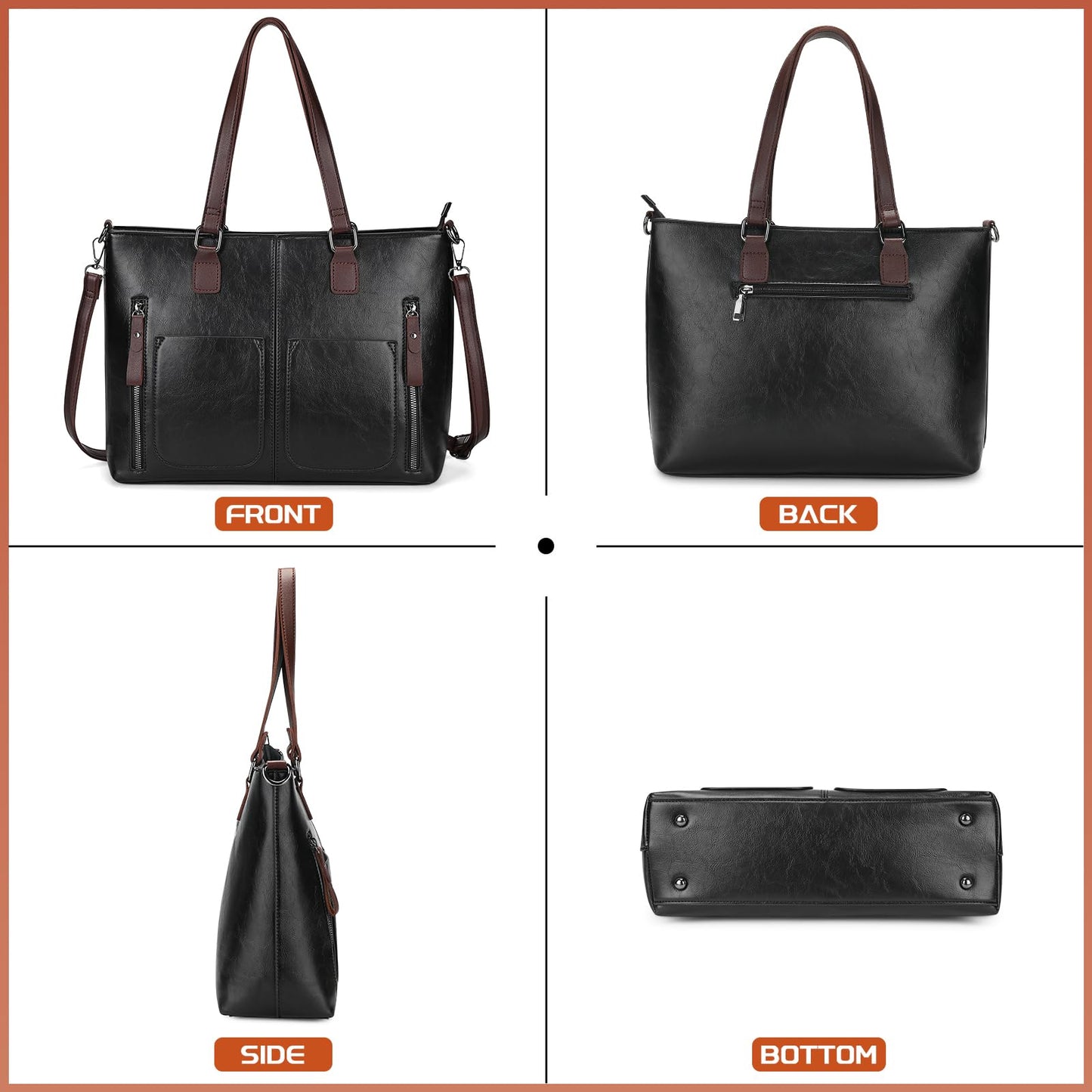 BAIGIO Women’s Large Handbag