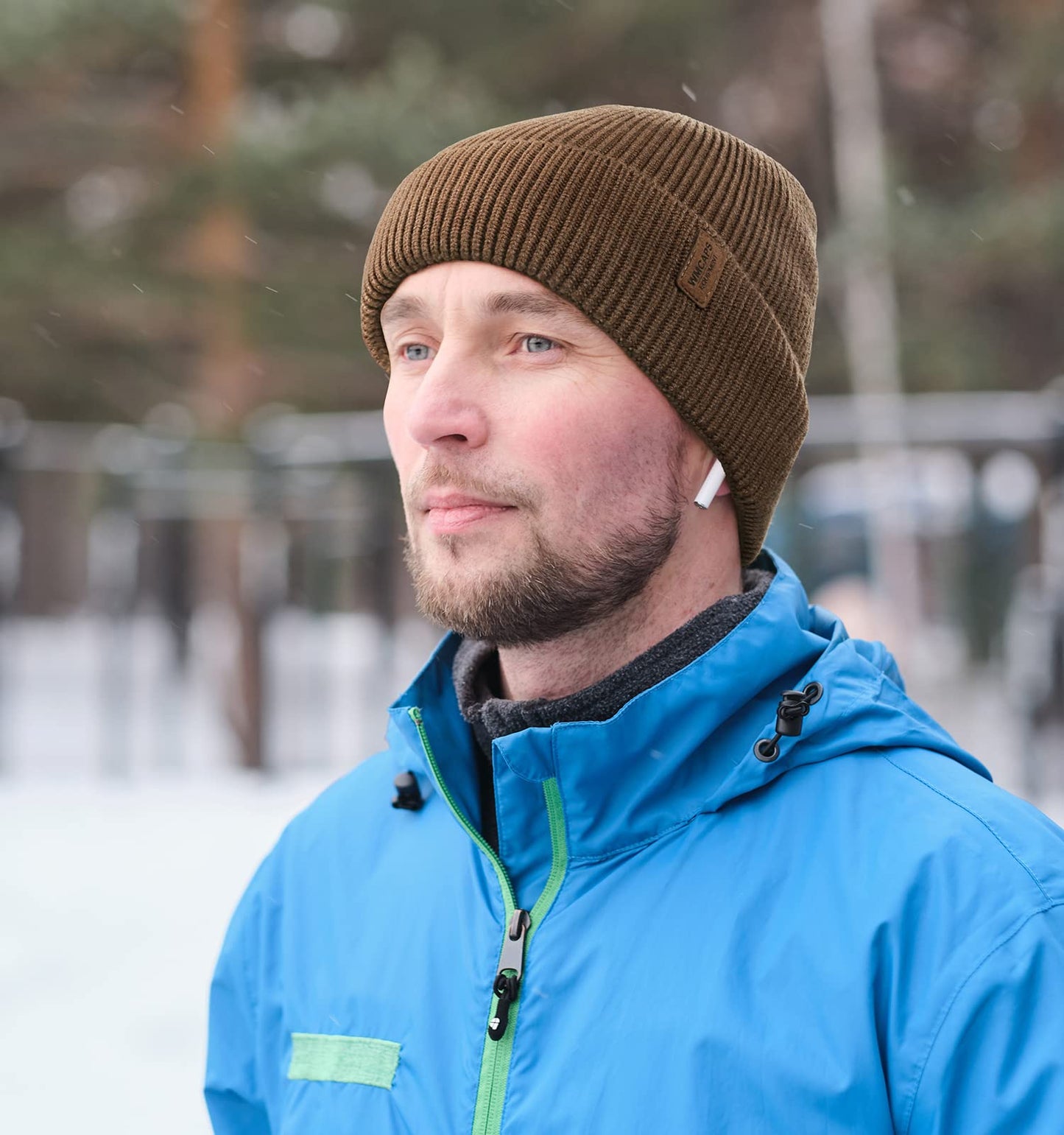 Wmcaps Beanie Mütze, Herren Winter Warme Unisex Wintermütze Strickmütze Dehnbare Weiche Wollmütze mit Bündchen und Dickem Warmem Futter Geschenk für Freundin männer Frauen