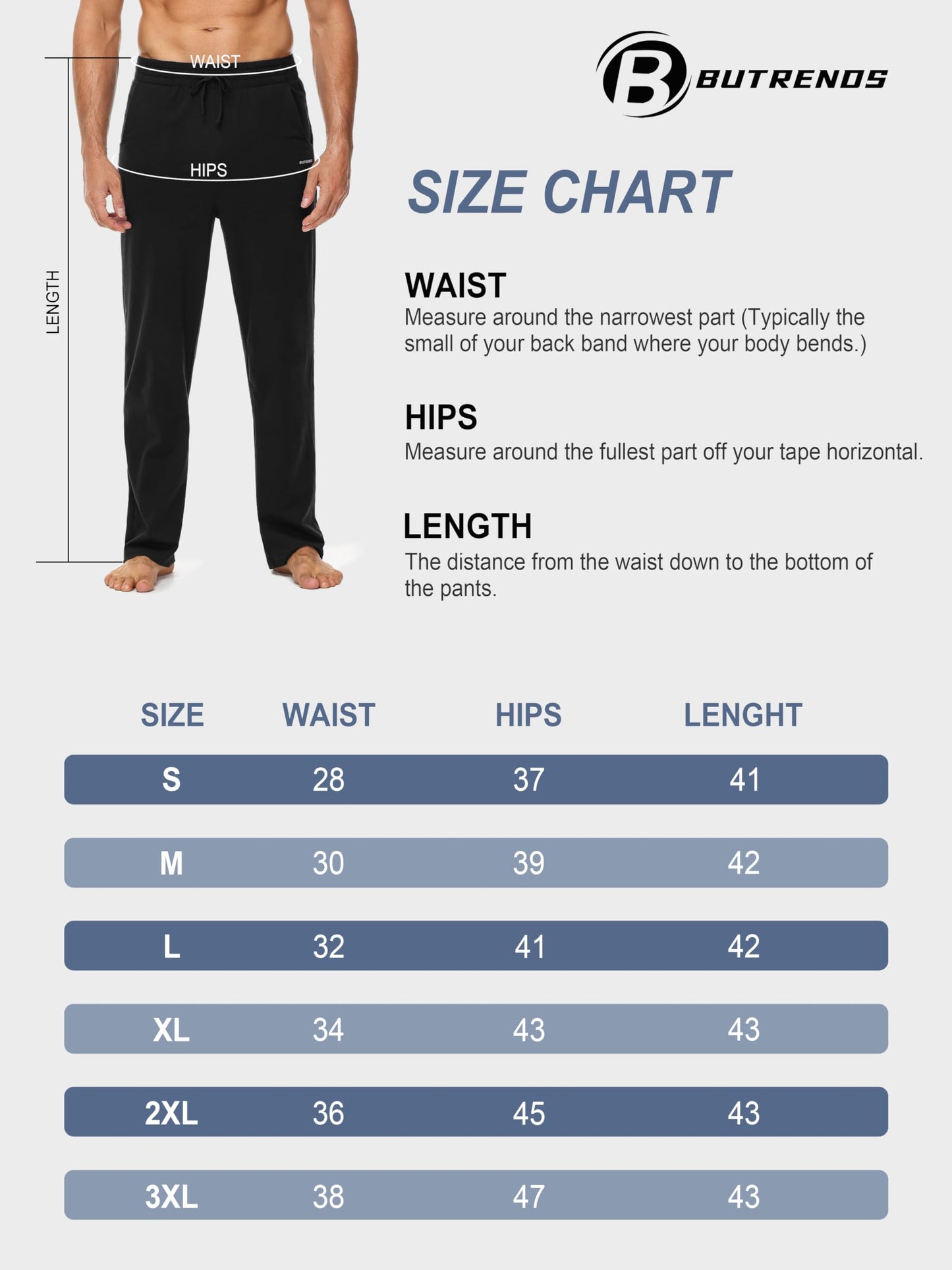 Butrends Men’s Cotton Joggers – Straight Leg Yoga & Training Pants