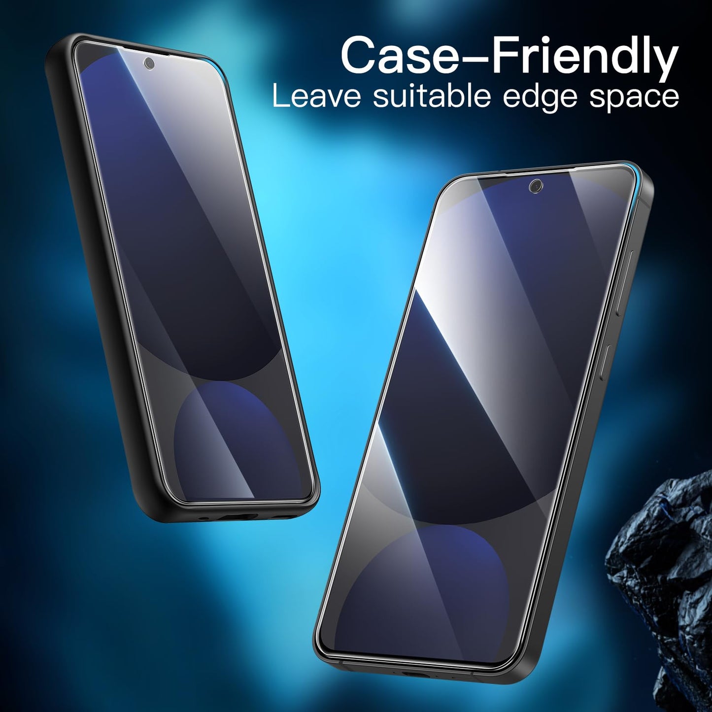 JETech Screen Protector for Samsung Galaxy S25 FE with Camera Protection, 9H Tempered Glass Screen Protector with Easy Installation Tool, Fingerprint ID Compatible, HD Clear, Pack of 2 Each