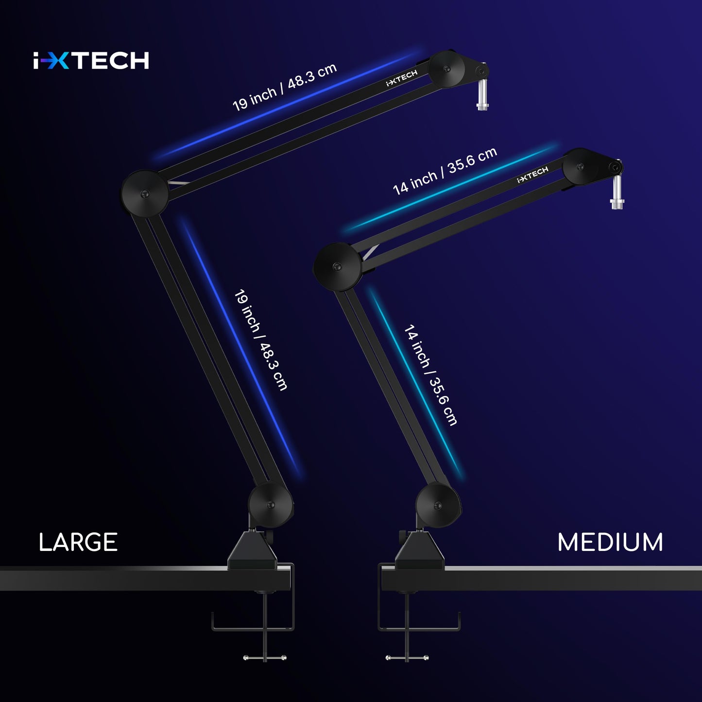 IXTECH Dynamisches Mikrofon mit Nierencharakteristik RGB Gesangsmikrofon USB XLR Studiomikrofon Software Stummschalttaste Microphone für Podcasting Streaming Aufnahme Gaming und Voice-Over Schwarz