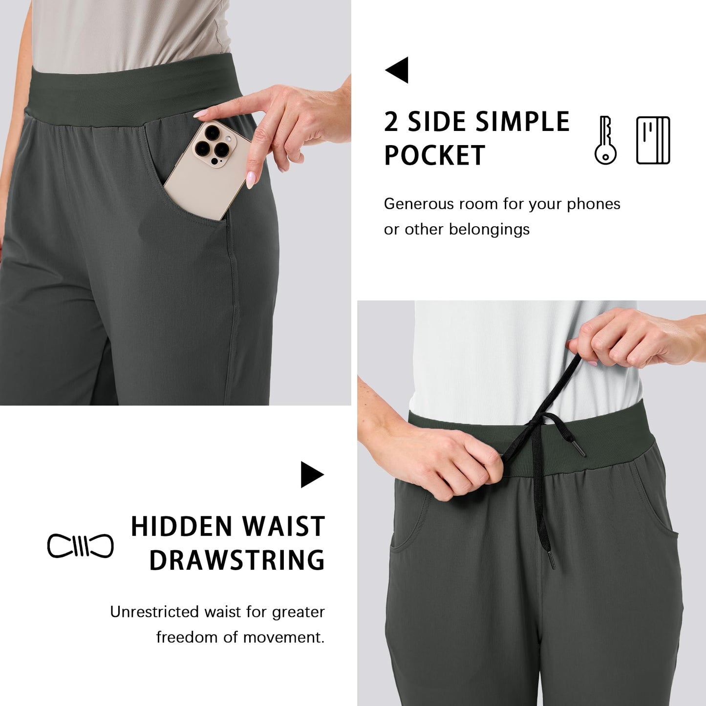 Women’s Jogging Pants – Athletic Sweatpants, Scrub Joggers for Workout