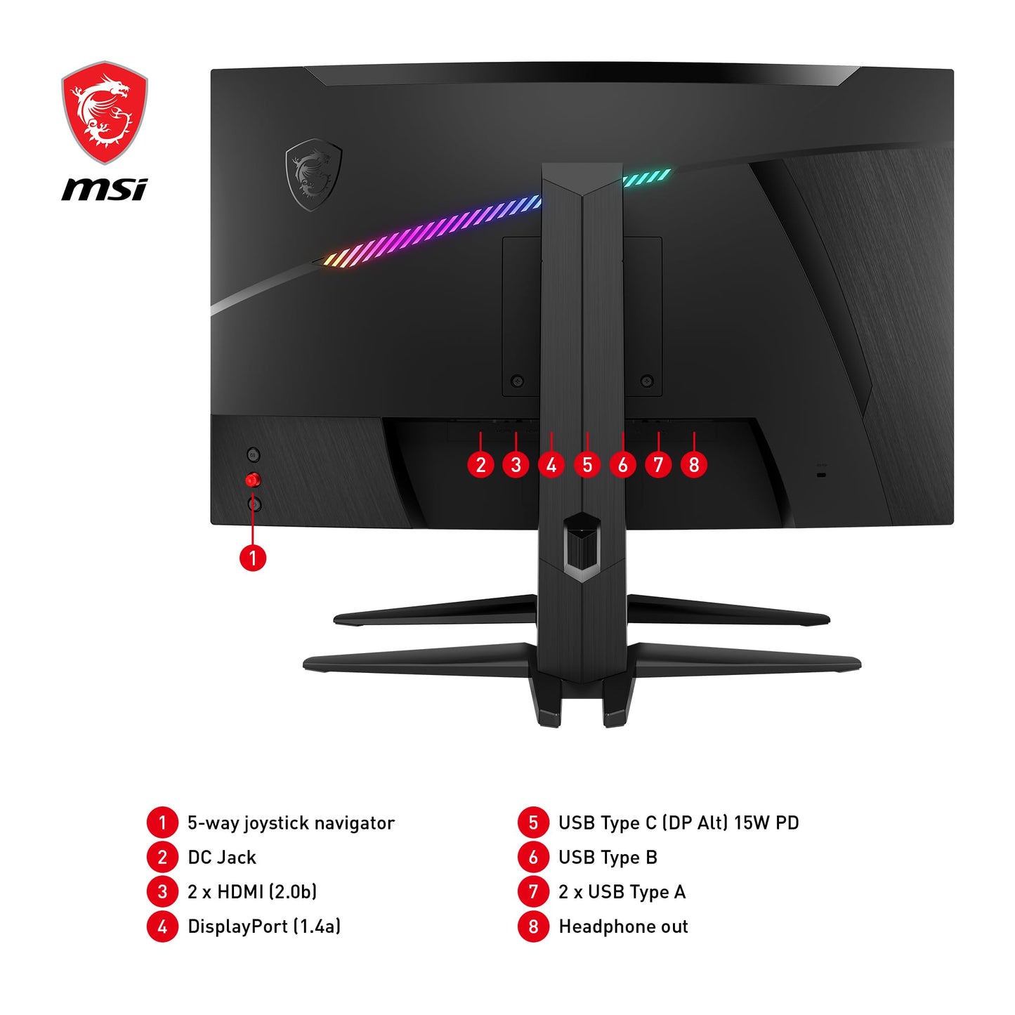 MSI G2422C 23,6 Zoll FHD Curved Gaming Monitor - 1500R 1920 x 1080 VA Panel, 180Hz / 1ms, Adaptive Sync - DP 1.2a, HDMI 2.0b CEC