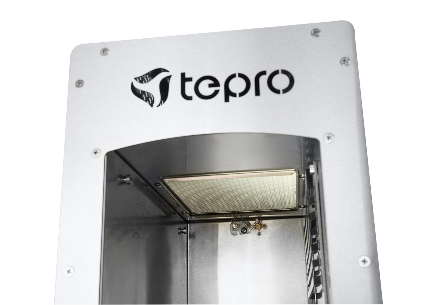 tepro steak grill Toronto, ceramic infrared burner with 3 kW power, 800 degrees gas, dimensions approx. 23 x 56 x 40.5 cm, silver