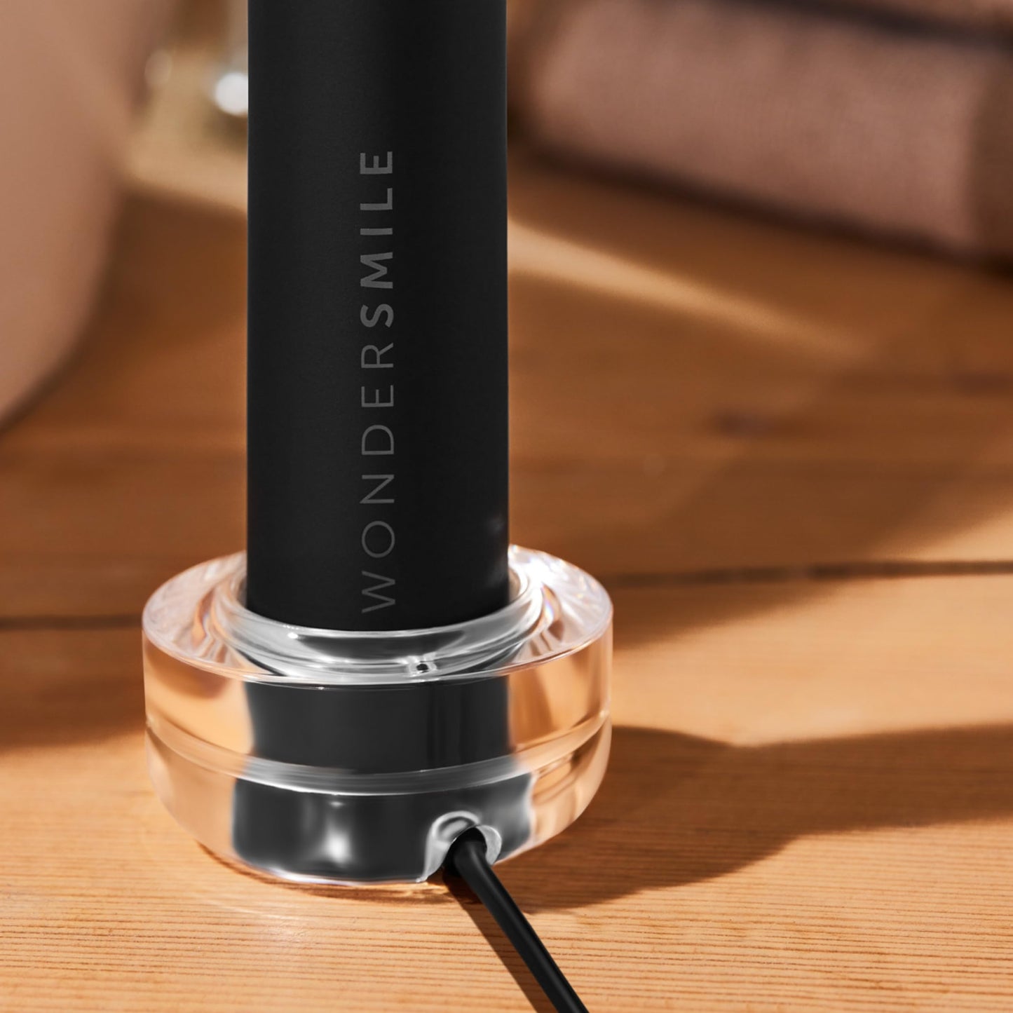 Wondersmile Schallzahnbürste PRO - Testsieger 2023-100 Tage risikofrei testen - Elektrische Zahnbürste mit 4 Putzprogrammen - Ultraschallzahnbürste mit smarten Bürstenkopf (1er Set, Ultimate Black)