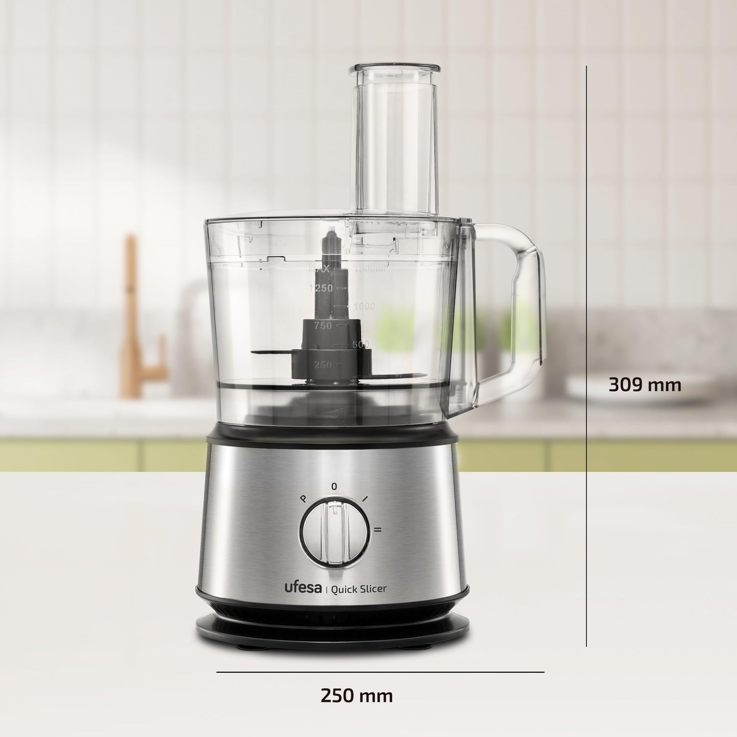 Ufesa TotalChef RK7 Küchenmaschine mit WLAN, Multifunktions Küchenroboter mit Kochfunktion, Kochroboter 30 Funktionen, 4.5L, 7-Zoll-Touchscreen, Interaktives Rezeptbuch, Silber / Weiss