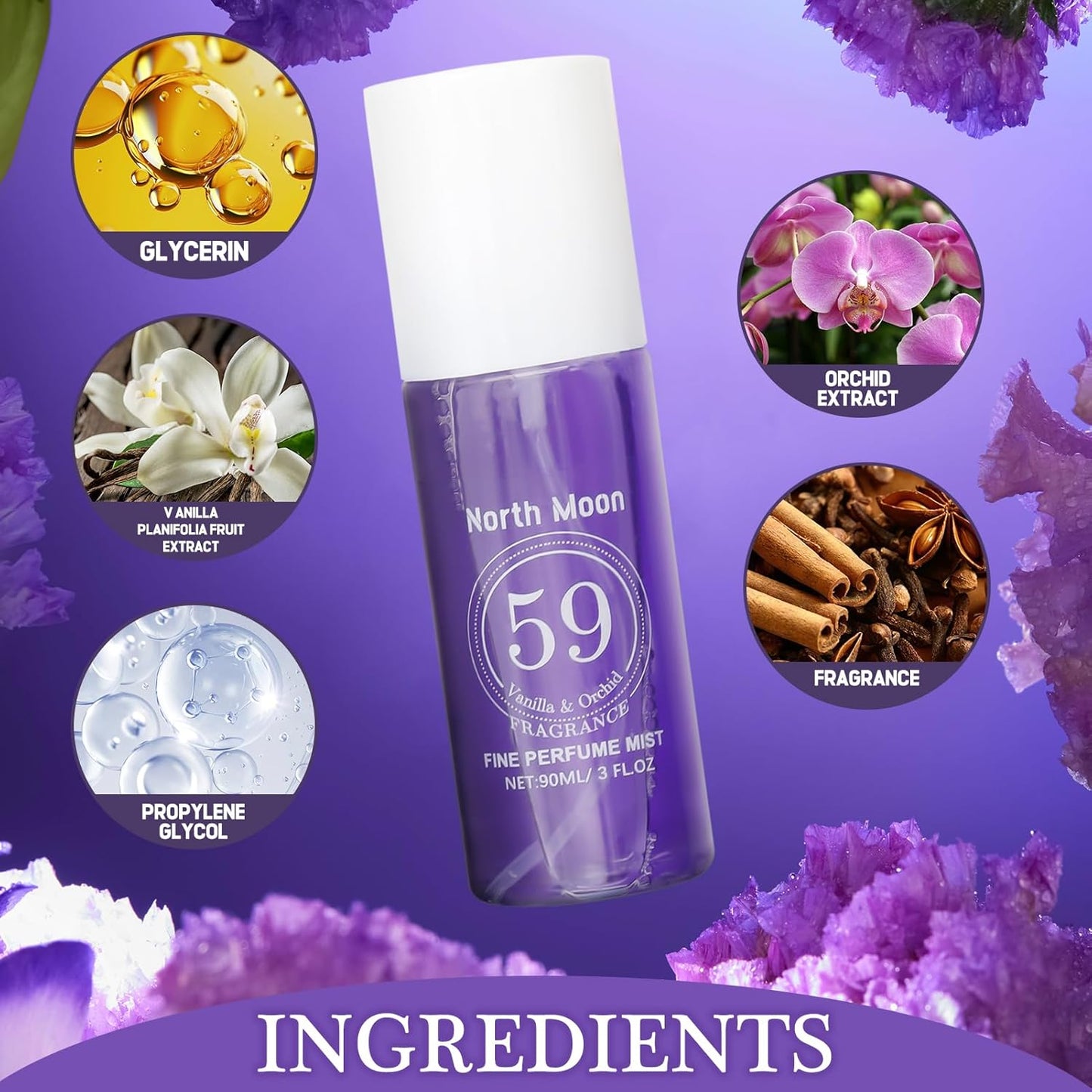 2 Stück Parfüm Bodyspray Damen 90ml Damendüfte Langanhaltendes Körper Und Haar Fruchtiges Fragrances Damenparfum Körperspray Befeuchtet die Haut Geschenke Für Verliebte, Frauen, Männer, Mütter