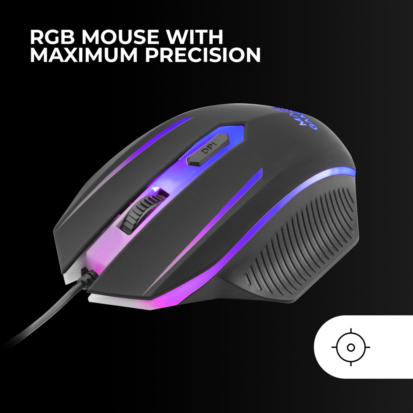 MARSGAMING MCP-RGB3, Pack Gaming Keyboard Fixed RGB + Gaming Mouse RGB Flow 3200 DPI + Headset Over-Ear RGB + XXL Mouse Pad, White, Portuguese Language