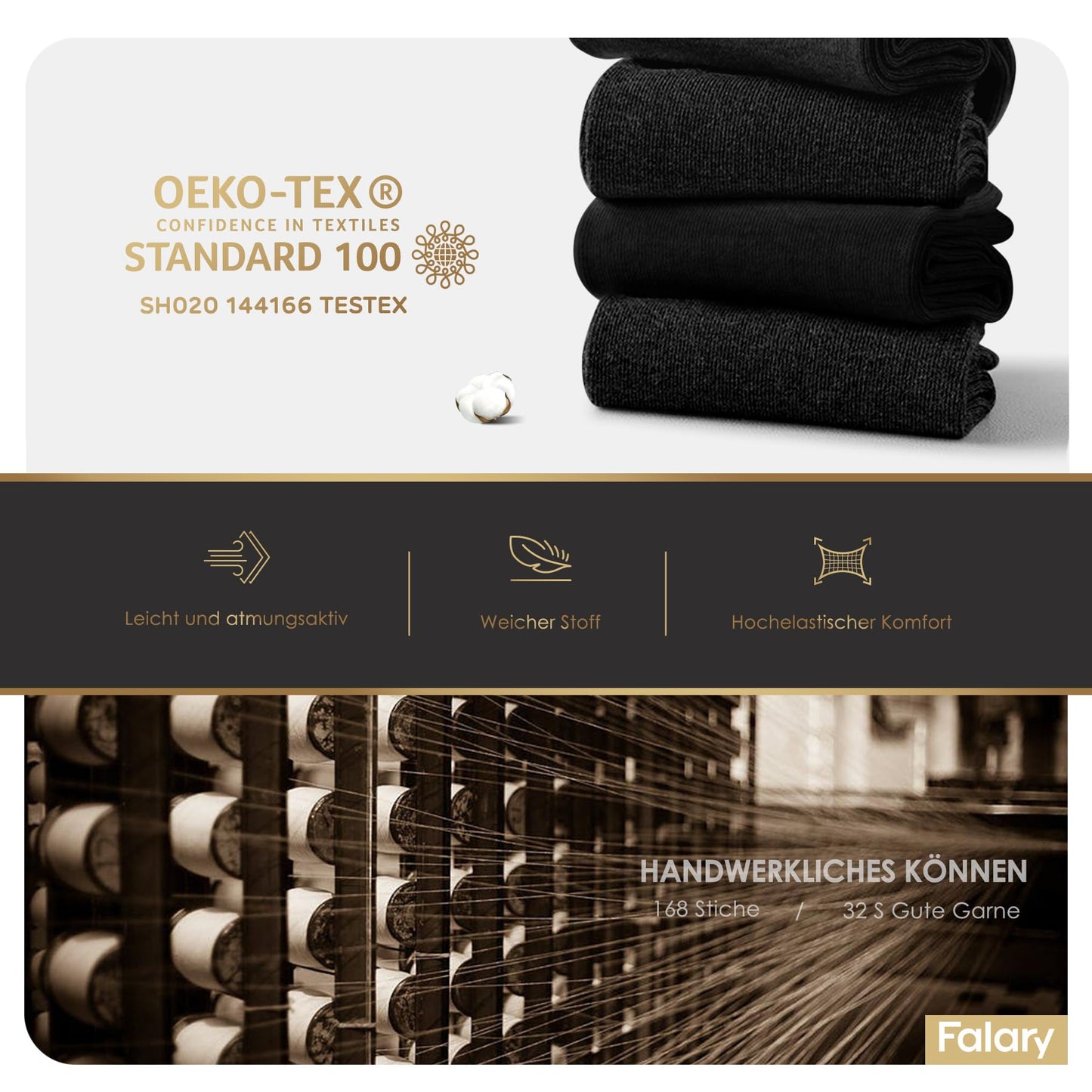 FALARY 12 Pairs Men’s Cotton Socks