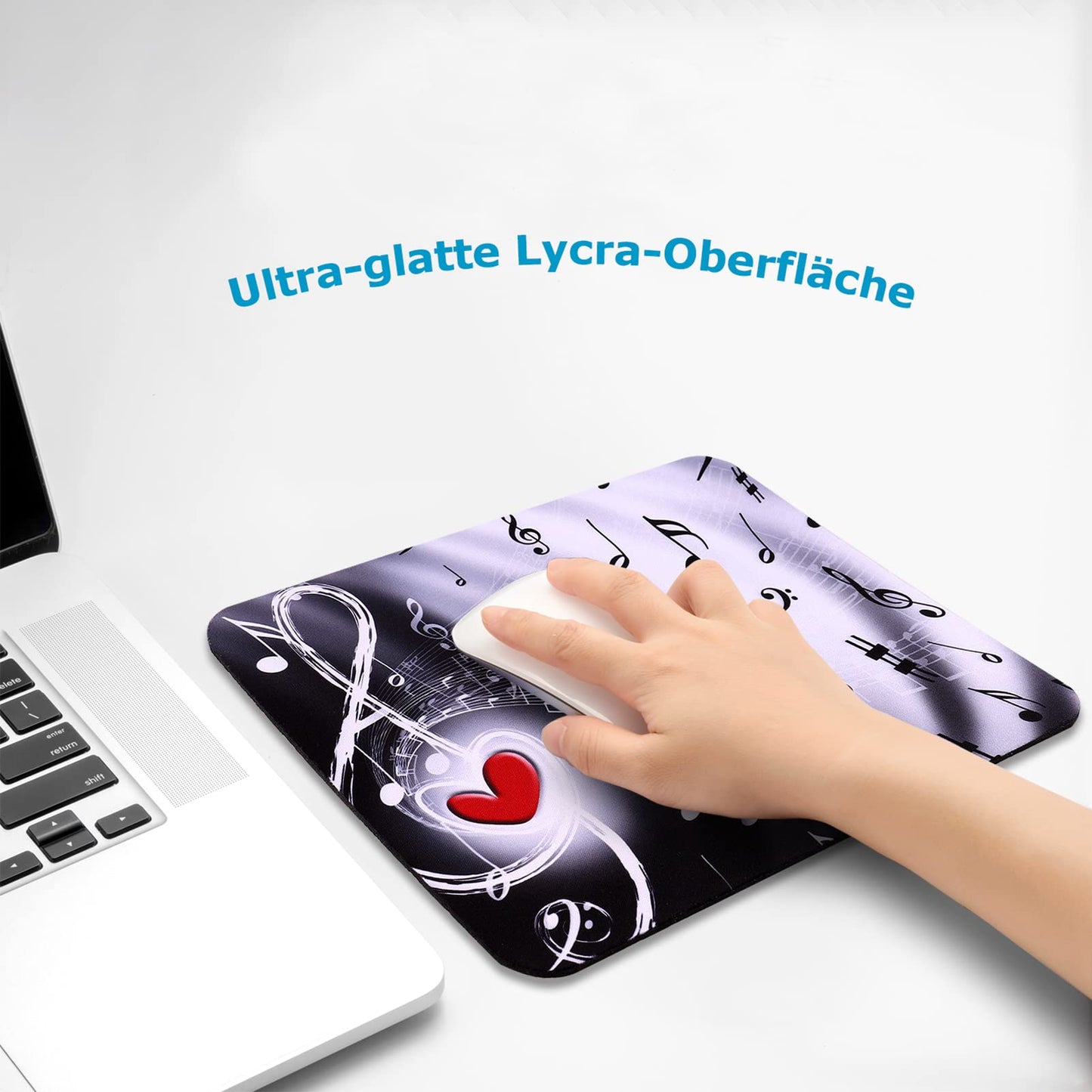 AOKSUNOVA Mauspad Office Mauspad Klein Niedliches Design 24 x 20 x 0,3 cm Mousepad mit Motiv (MF-174)