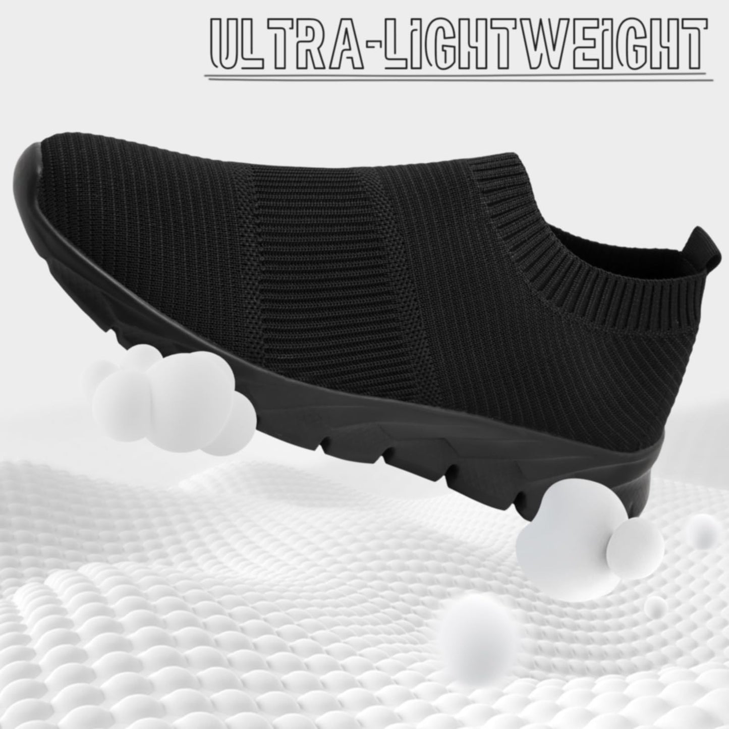 Men’s Slip-On Running Shoes – Lightweight Breathable Athletic Sneakers