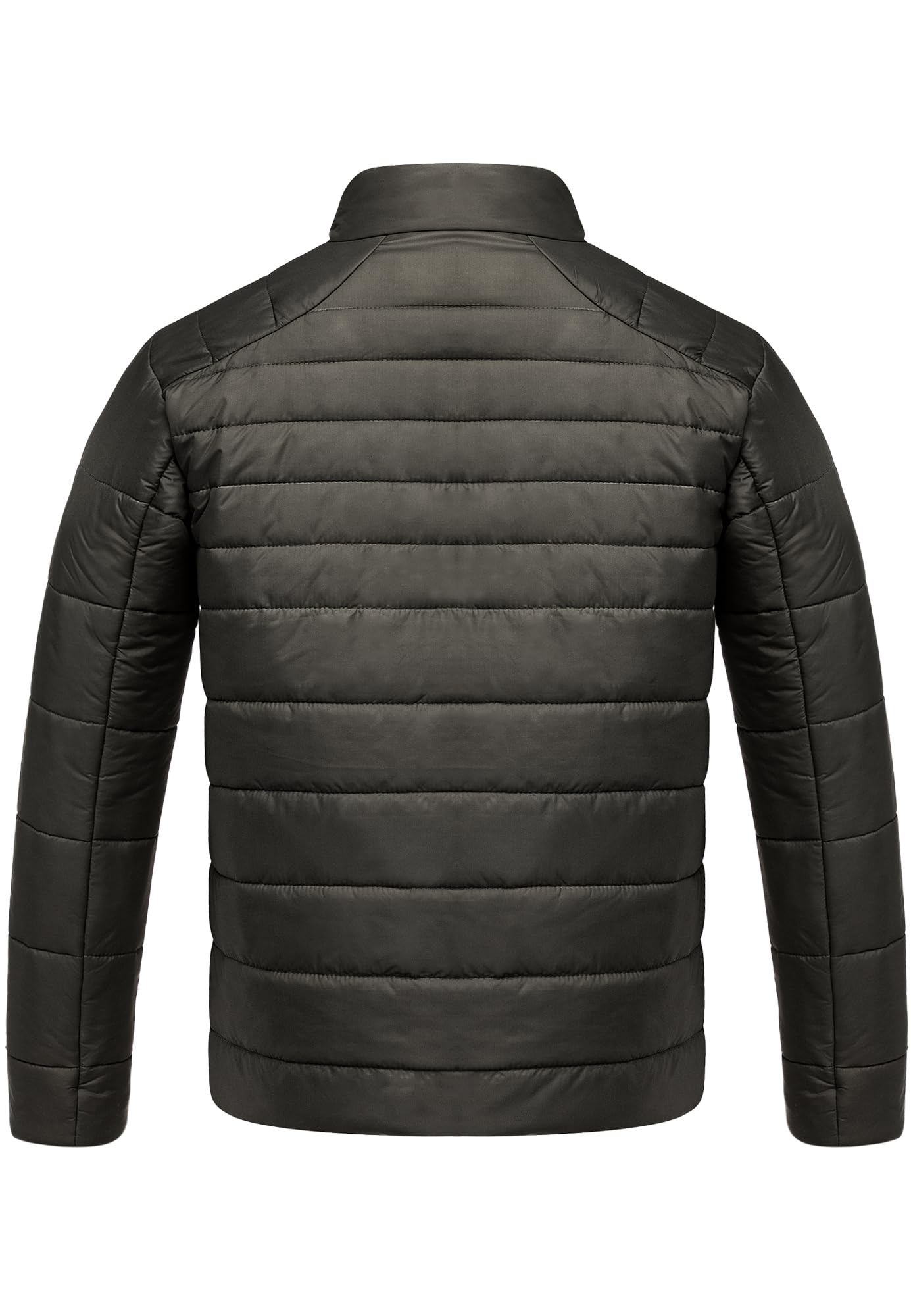 Amaci&Sons Men’s Quilted Jacket – Outdoor Basic Patch Coat for Stylish Warmth