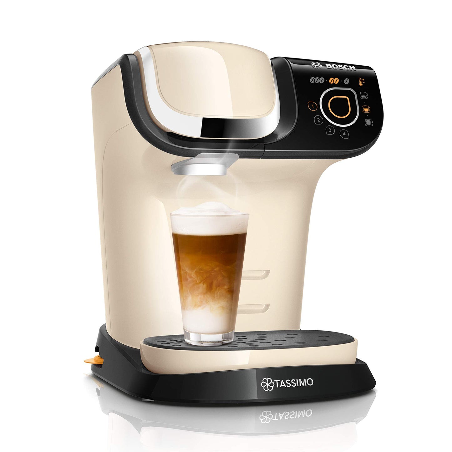 Tassimo My Way 2 capsule machine TAS6504 coffee machine by Bosch, with water filter, over 70 drinks, personalization, fully automatic, easy preparation, 1,500 watts, 1.3 liters, white