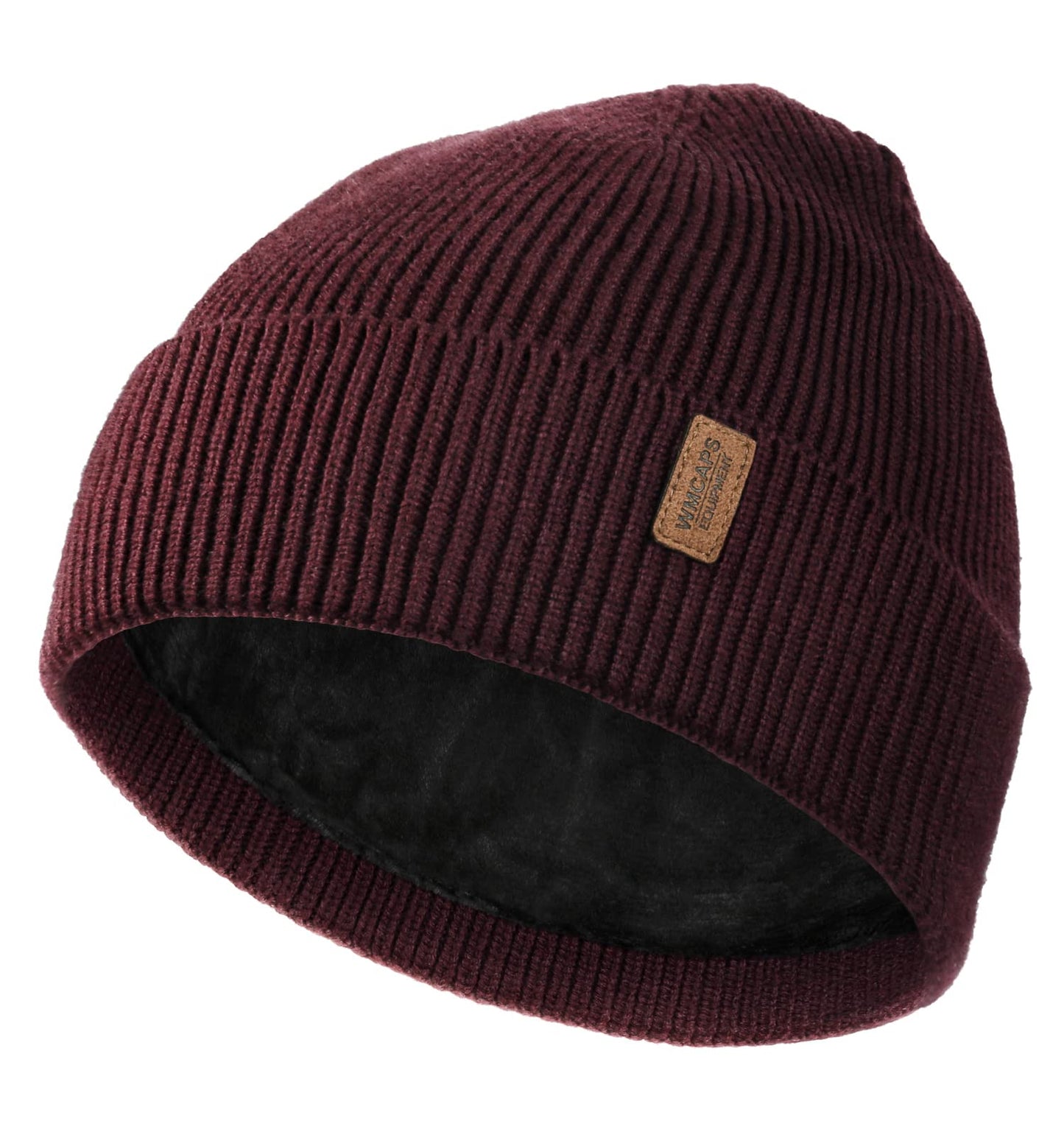 Wmcaps Beanie Mütze, Herren Winter Warme Unisex Wintermütze Strickmütze Dehnbare Weiche Wollmütze mit Bündchen und Dickem Warmem Futter Geschenk für Freundin männer Frauen