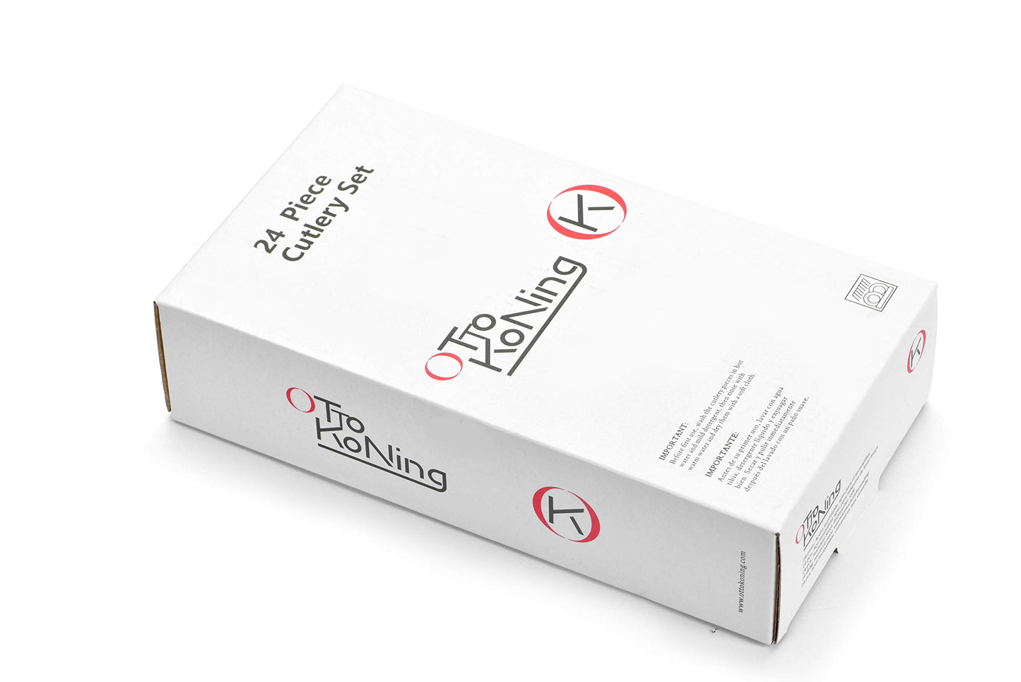 Otto Koning Frankfurt, 16-teiliges Edelstahl Besteck Set, Hochglanzpoliert, Essbesteck für 4 Personen, Klassisches und Schlichtes Design.