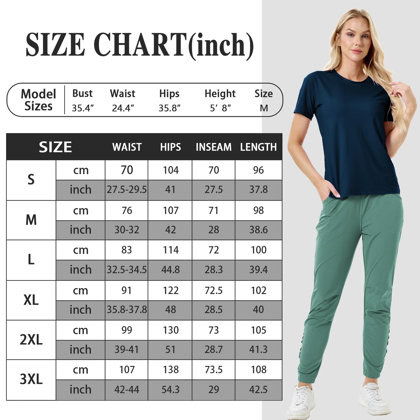 Women’s Jogging Pants – Athletic Sweatpants, Scrub Joggers for Workout