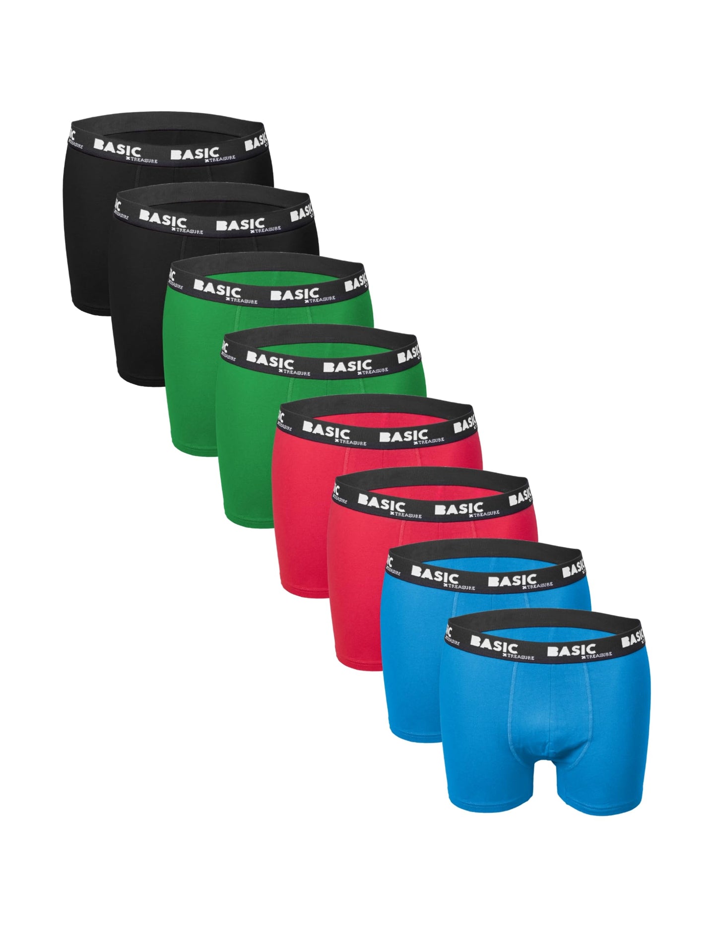 Basic Treasure 8/9-Pack Men’s Boxer Shorts