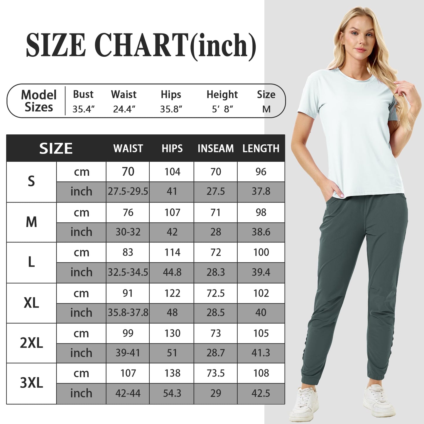 Women’s Jogging Pants – Athletic Sweatpants, Scrub Joggers for Workout