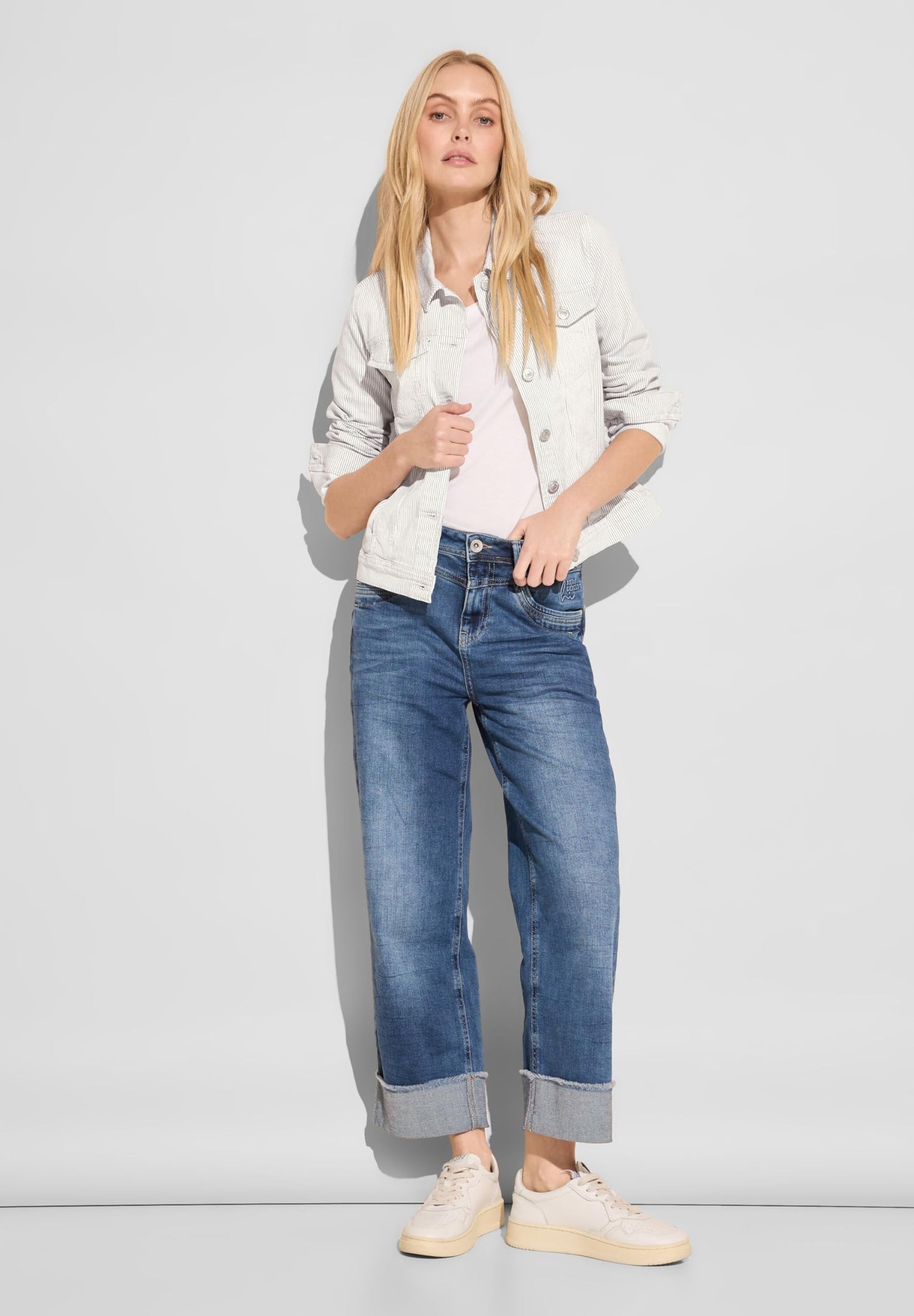 Street One Women’s Striped Denim Jacket