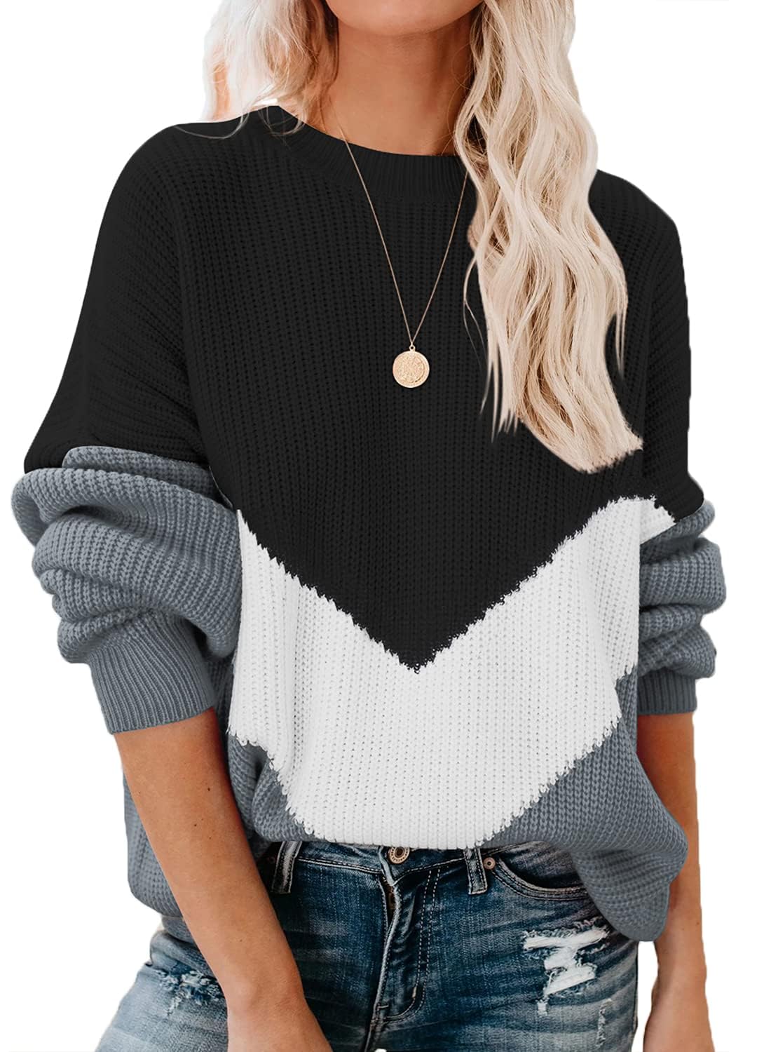 Women’s Colorblock Knit Sweater