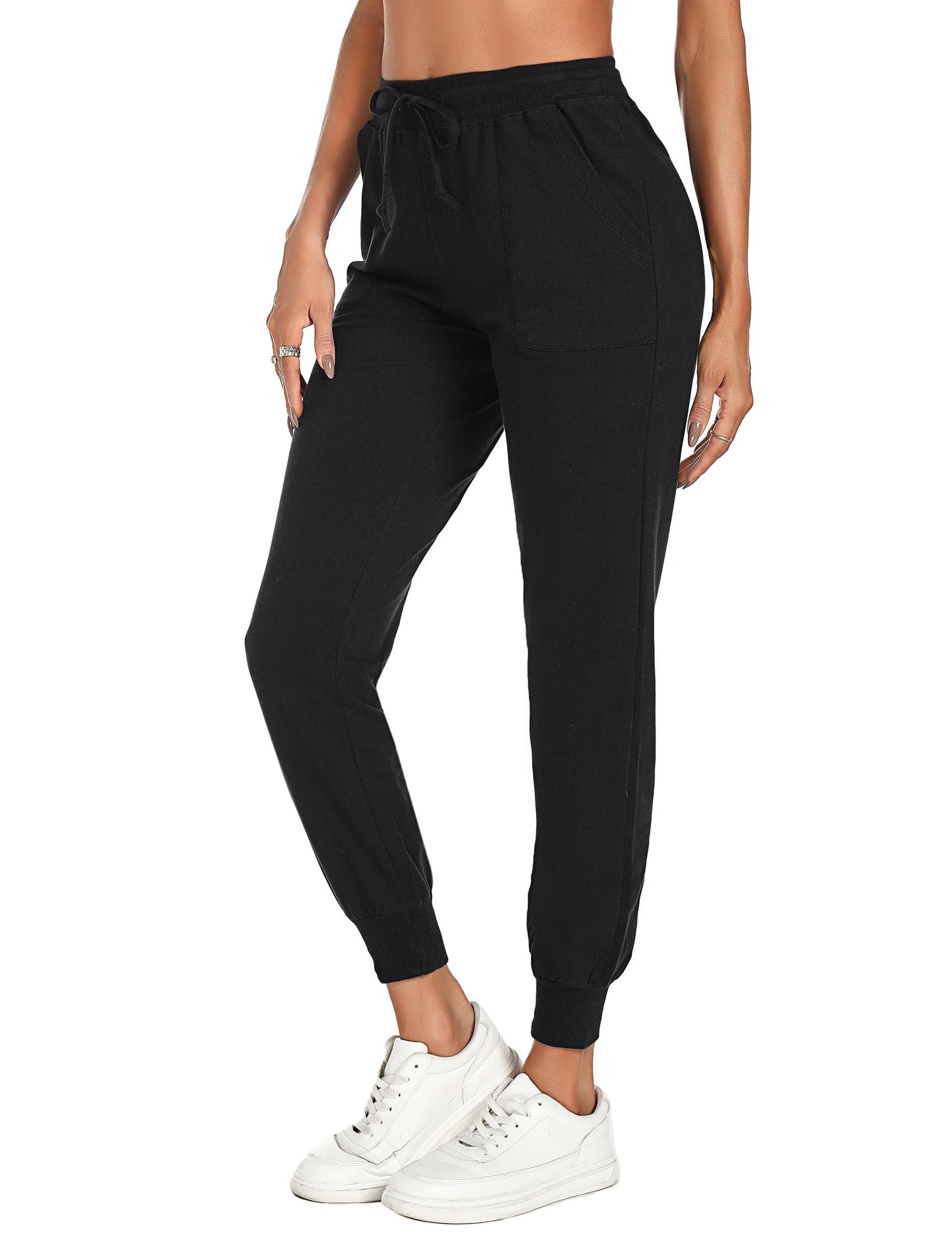 Irdcomps Women’s Jogging Pants – Cotton Wide Leg Sweatpants