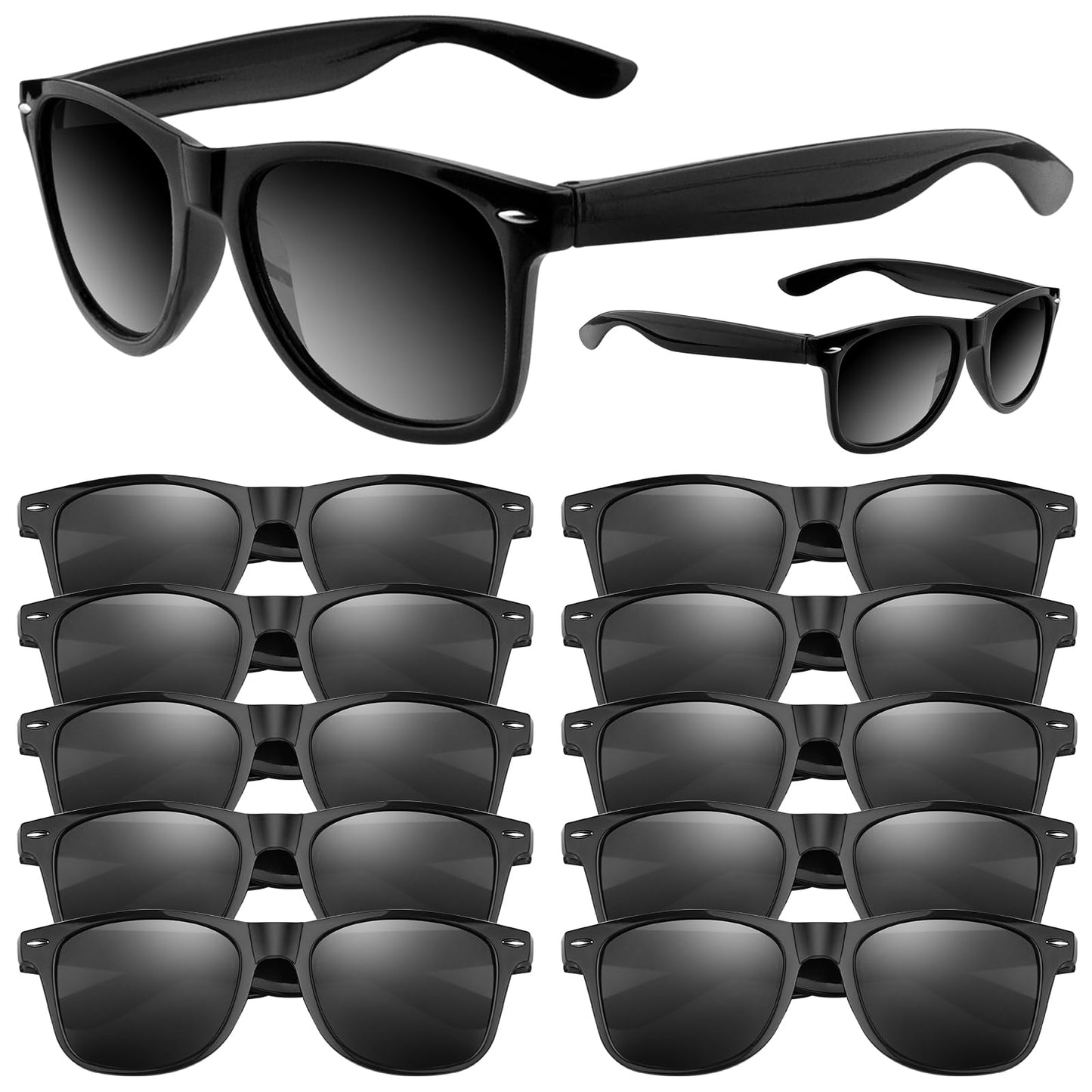 ASTARON Retro Vintage Sonnenbrillen Bulk, 6/12/24/48 Pack polarisiert Günstige Neon Sonnenbrillen Bulk für Frauen und Männer