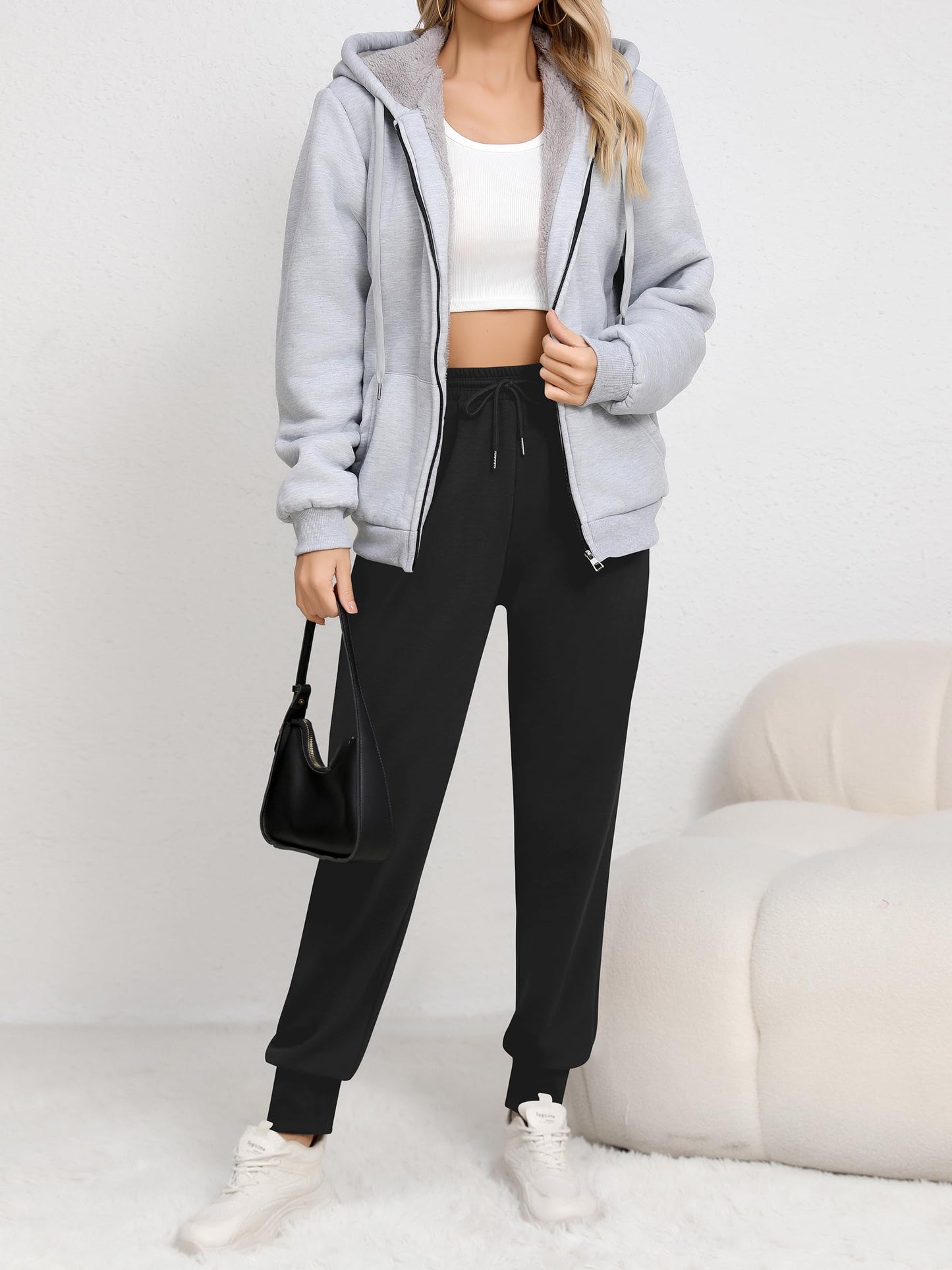 Missufe Women’s High Waist Jogging Sweatpants