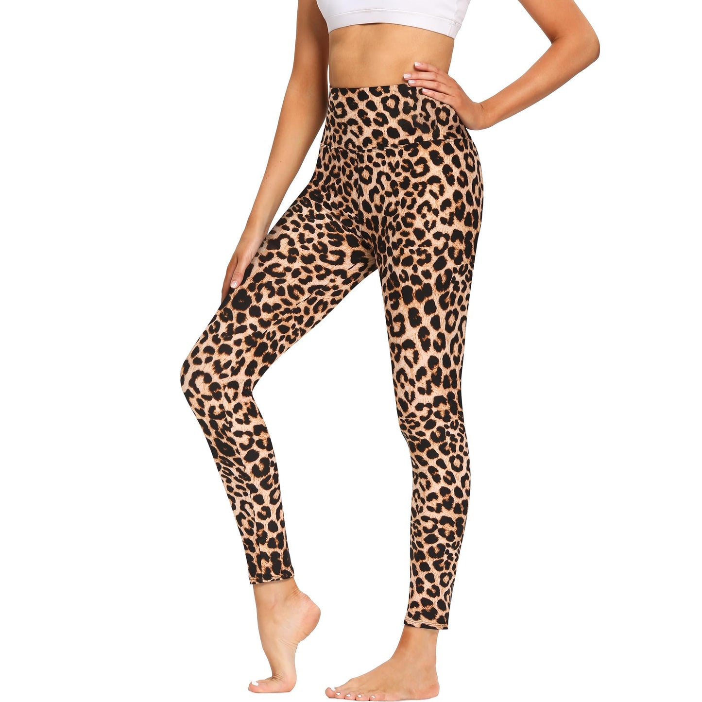 FOTOCITI Women’s High Waist Elastic Sport Leggings – Stretchy Fitness & Yoga Pants